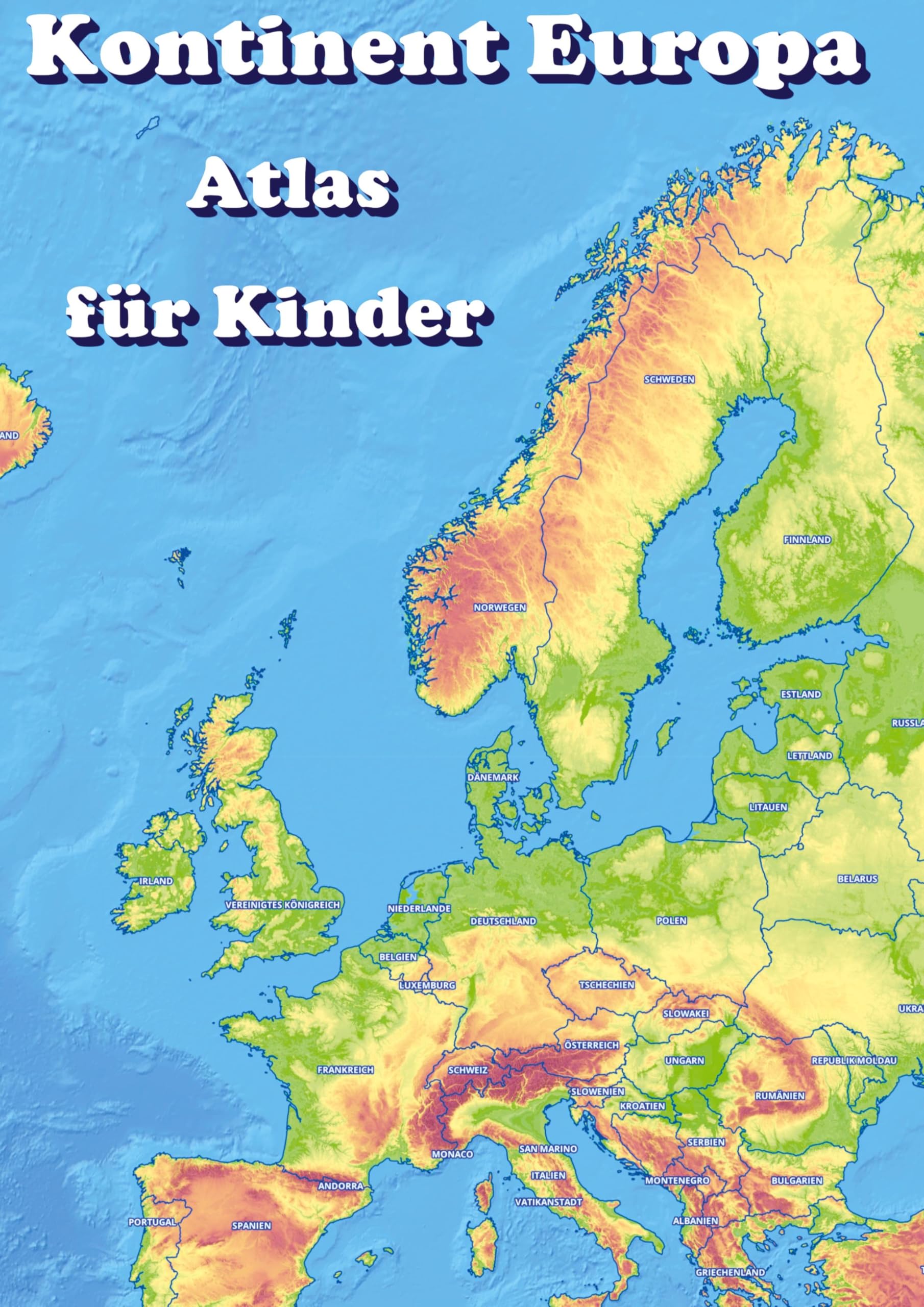 Kontinent Europa geographischer Atlas für Kinder Contemporary literature
