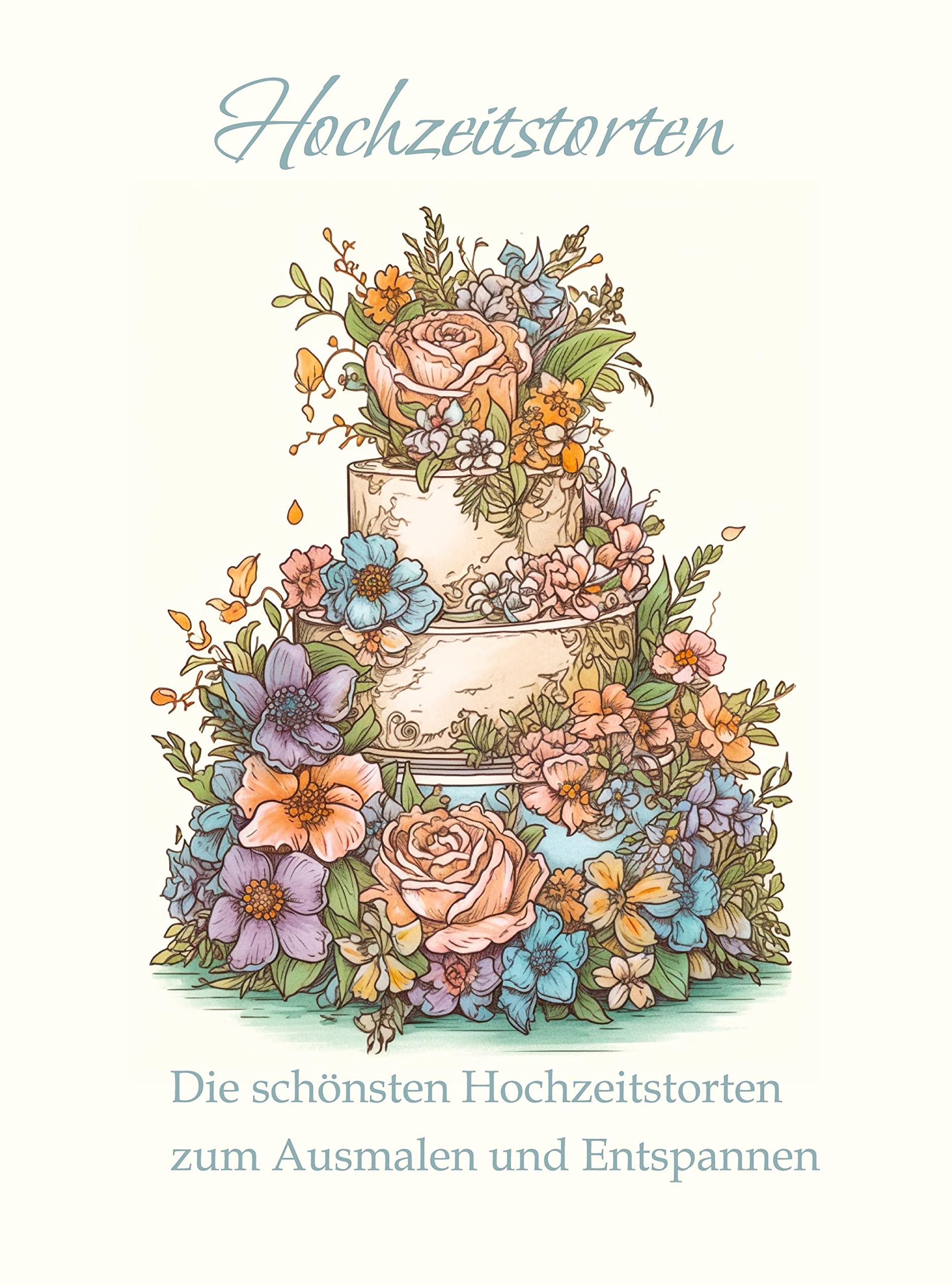 Hochzeitstorten - Ein Malbuch für Erwachsene Partnership & Love