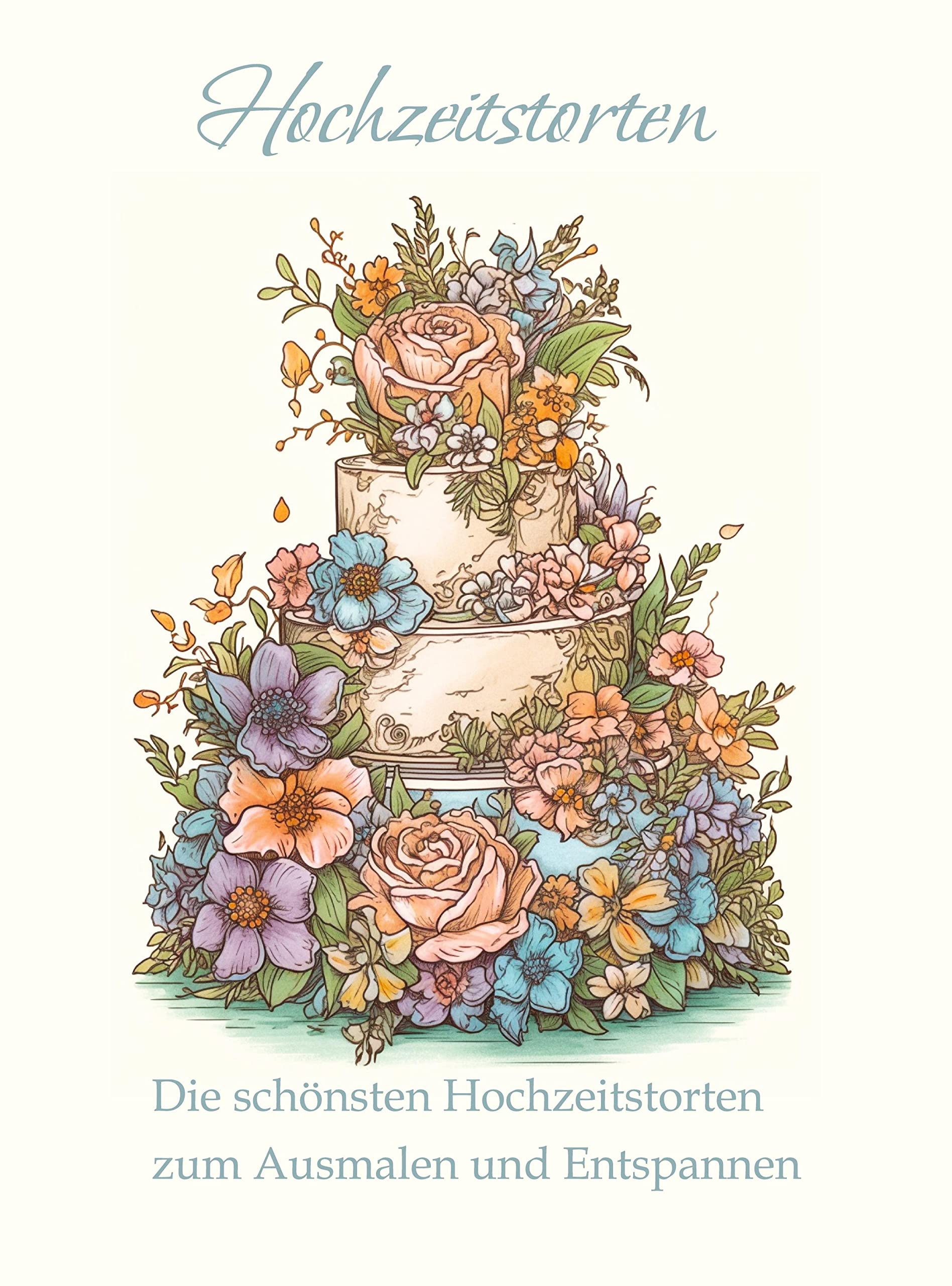 Hochzeitstorten - Ein Malbuch für Erwachsene Partnership & Love