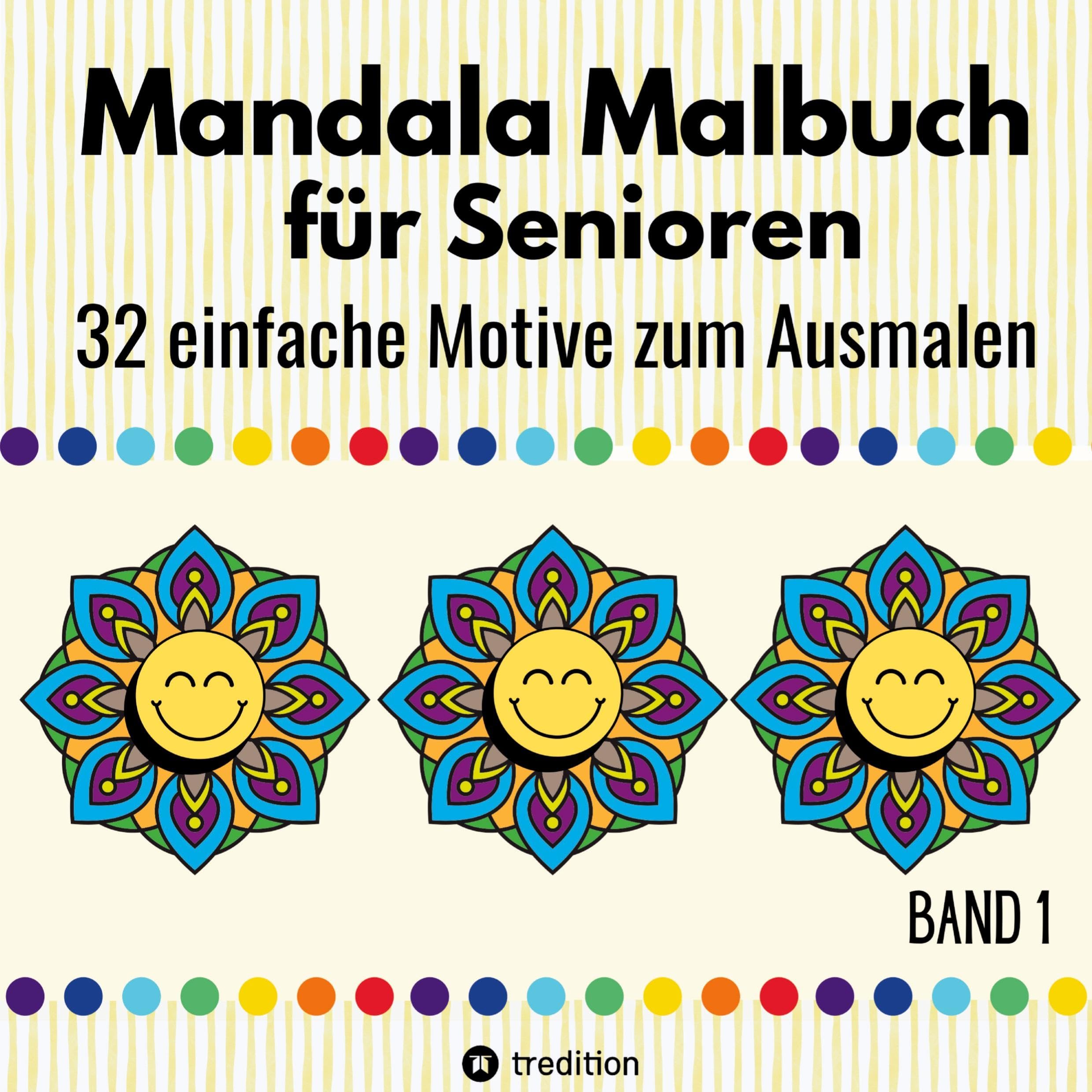 Mandala Malbuch für Senioren 32 einfache Motive zum Ausmalen Fördert Entspannung, Feinmotorik und Gehirntraining Erwachsene, Demenzpatienten Weihnachten Weihnachtsgeschenk Advent Nikolaus Mitbringsel Hobbies & Crafts