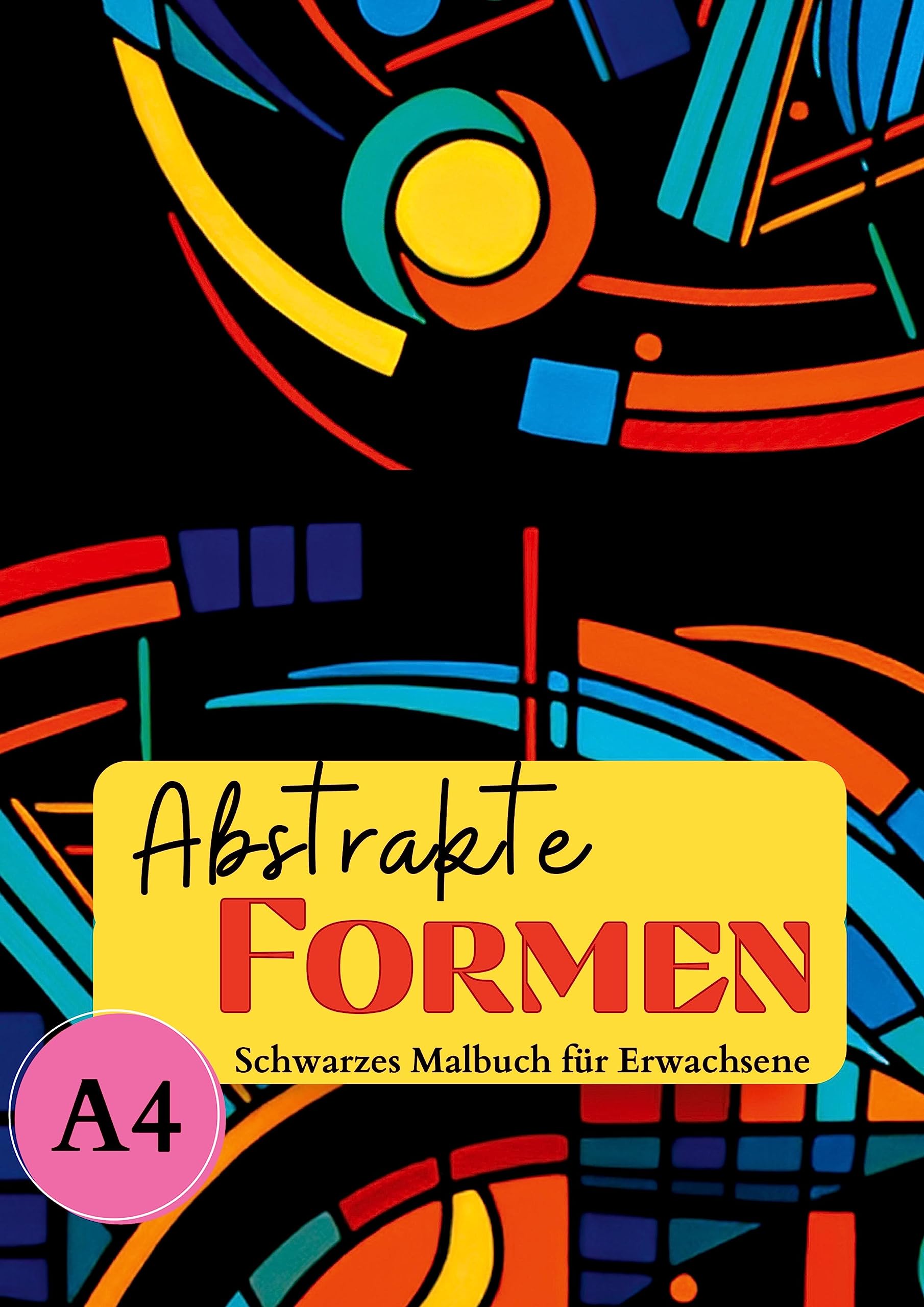 Schwarzes Malbuch für Erwachsene "Abstrakte Formen" Arts & Music