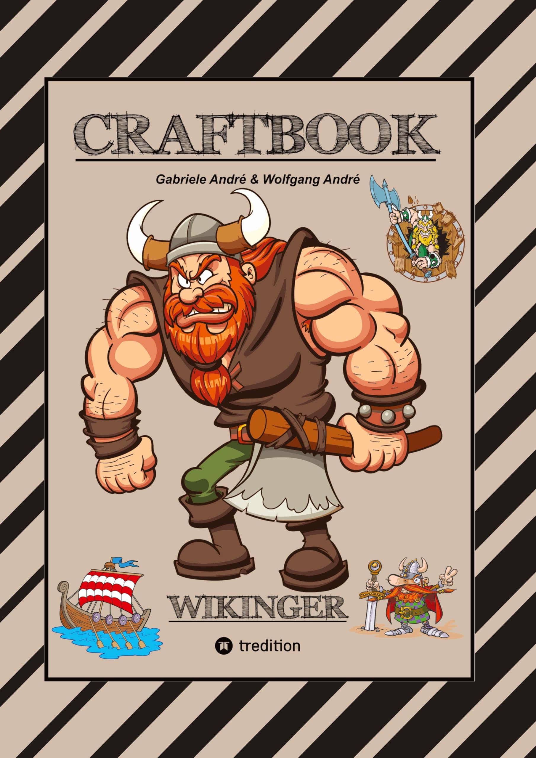 CRAFTBOOK - 150 SEITEN TOLLE WIKINGER MOTIVE - LANGSCHIFF - KNIFFLIGE RAUBZUG RÄTSEL & AUFGABEN - GESCHICHTE - MET: WIKINGER (CRAFTBOOK - Das kann ich!: FUNNY FACES) Cartoons
