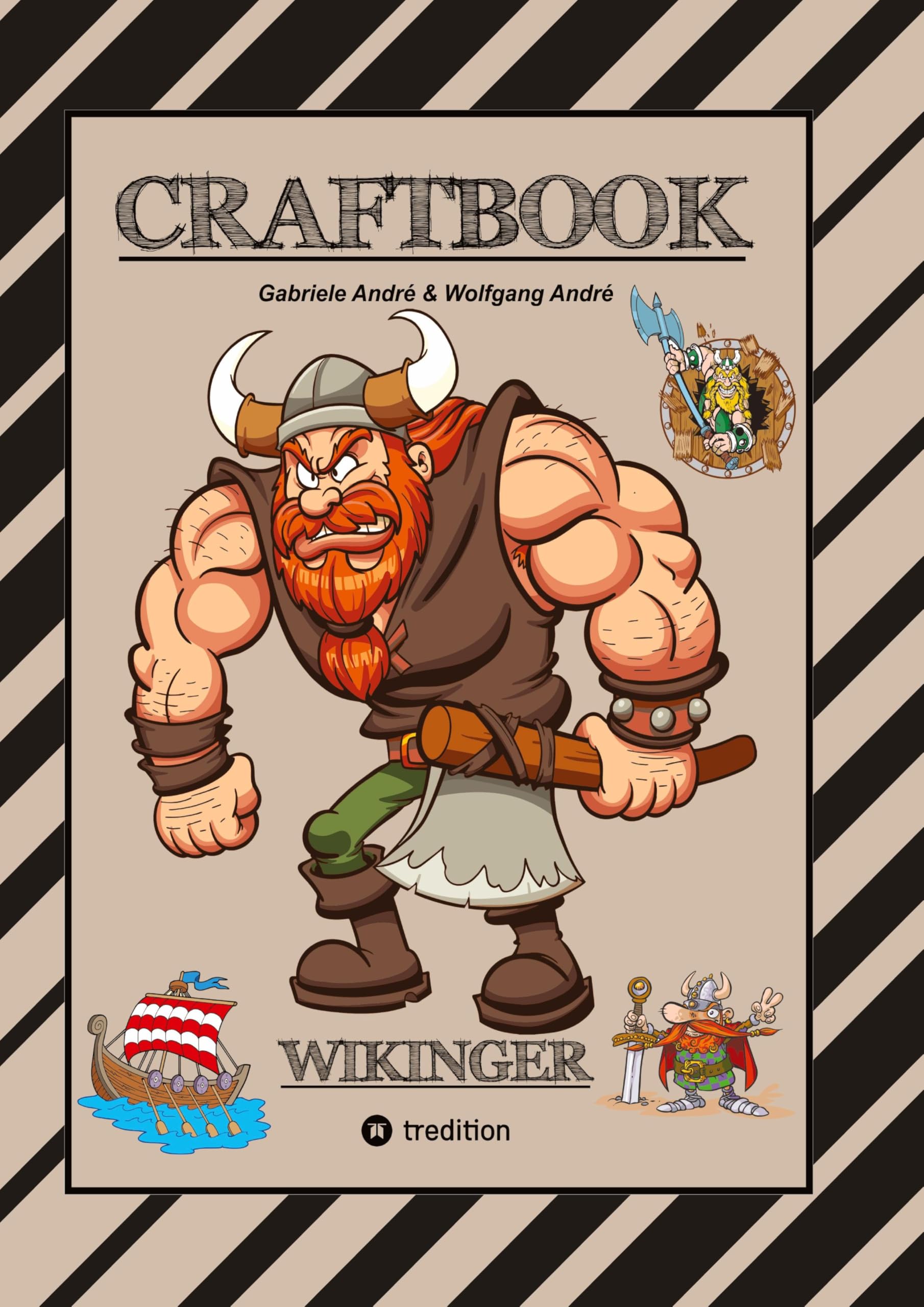 CRAFTBOOK - 150 SEITEN TOLLE WIKINGER MOTIVE - LANGSCHIFF - KNIFFLIGE RAUBZUG RÄTSEL & AUFGABEN - GESCHICHTE - MET: WIKINGER (CRAFTBOOK - Das kann ich!: FUNNY FACES) Cartoons