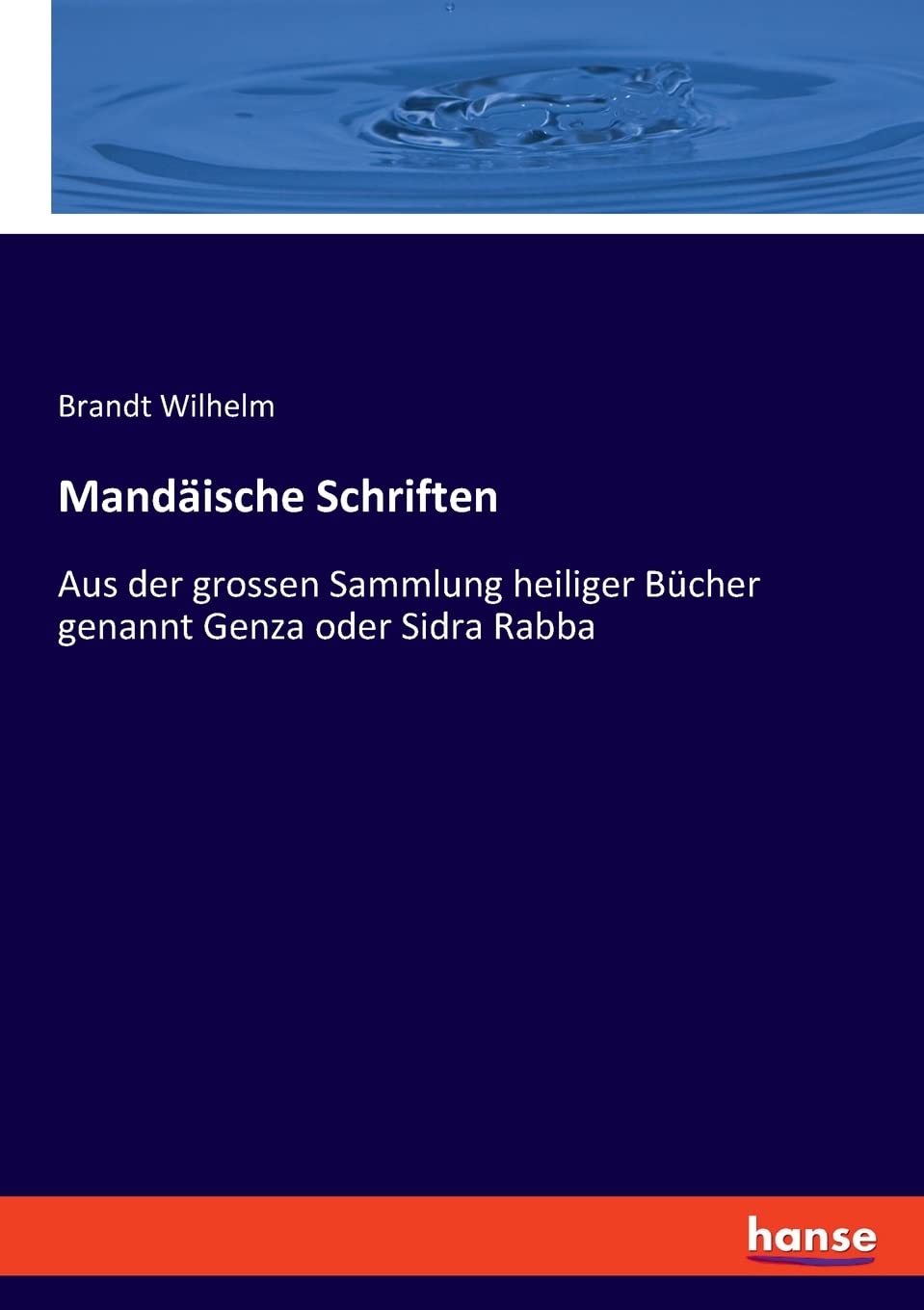 Mandäische Schriften: Aus der grossen Sammlung heiliger Bücher genannt Genza oder Sidra Rabba Books