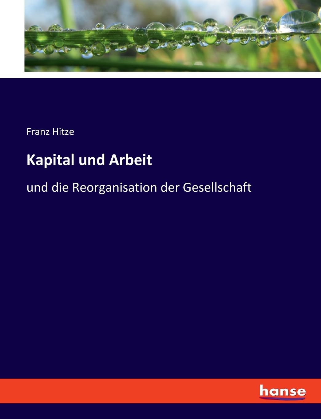 Kapital und Arbeit: und die Reorganisation der Gesellschaft Law