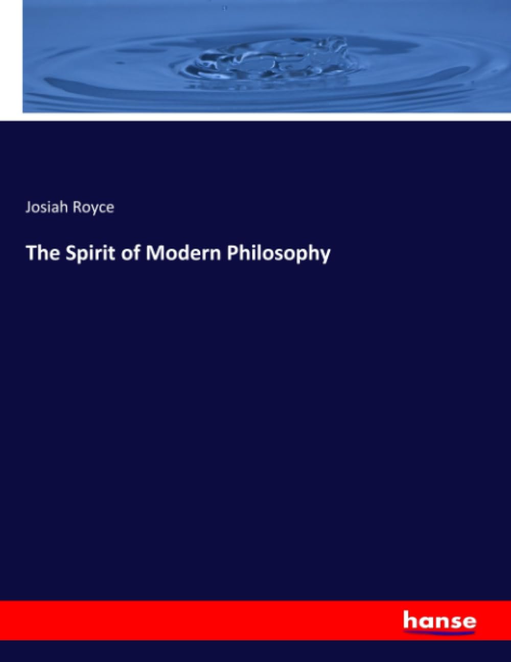 The Spirit of Modern Philosophy Books