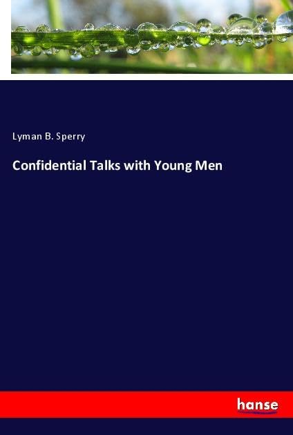 Product Image: Confidential Talks with Young Men