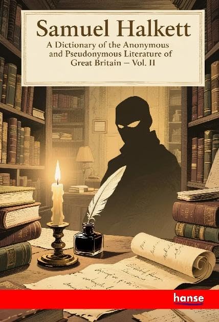 A Dictionary of the Anonymous and Pseudonymous Literature of Great Britain Books