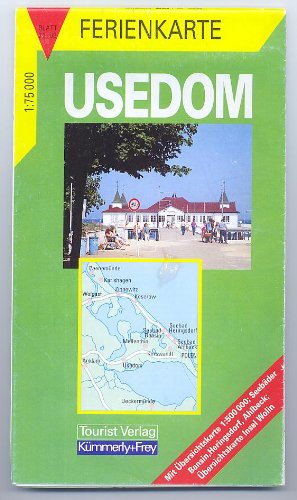 Usedom 1:75 000. Bansin, Heringsdorf, Ahlbeck, Wolin. Mit Übersichtskarte 1:500 000 Maps & Plans