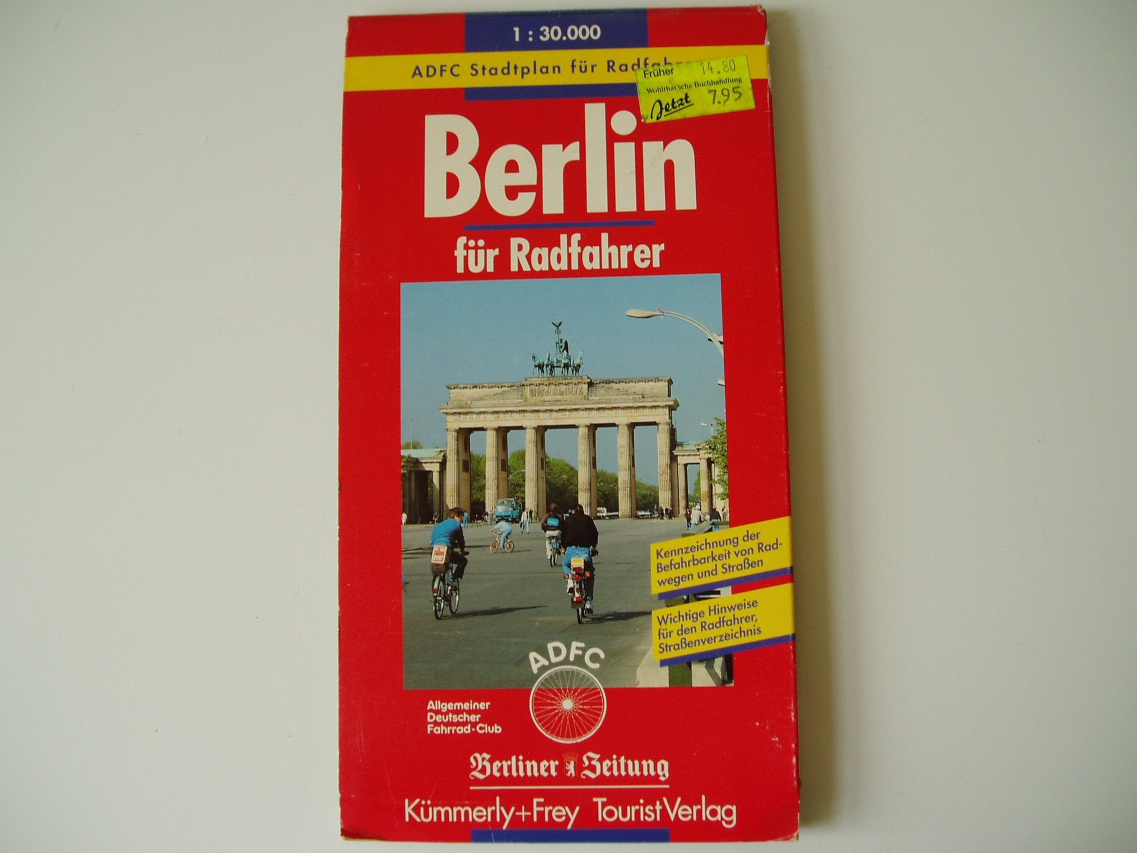 Tourist Stadtpläne, Berlin für Radfahrer Maps & Plans