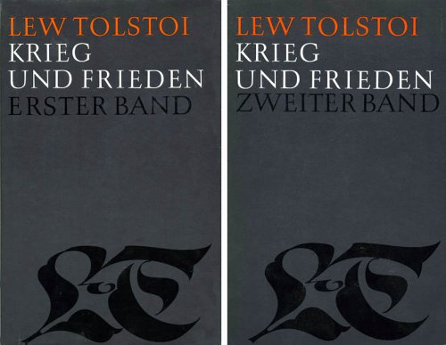 Tolstoi, Ges. Werke Bd 4 u. 5 Krieg und Frieden 1-2 Books