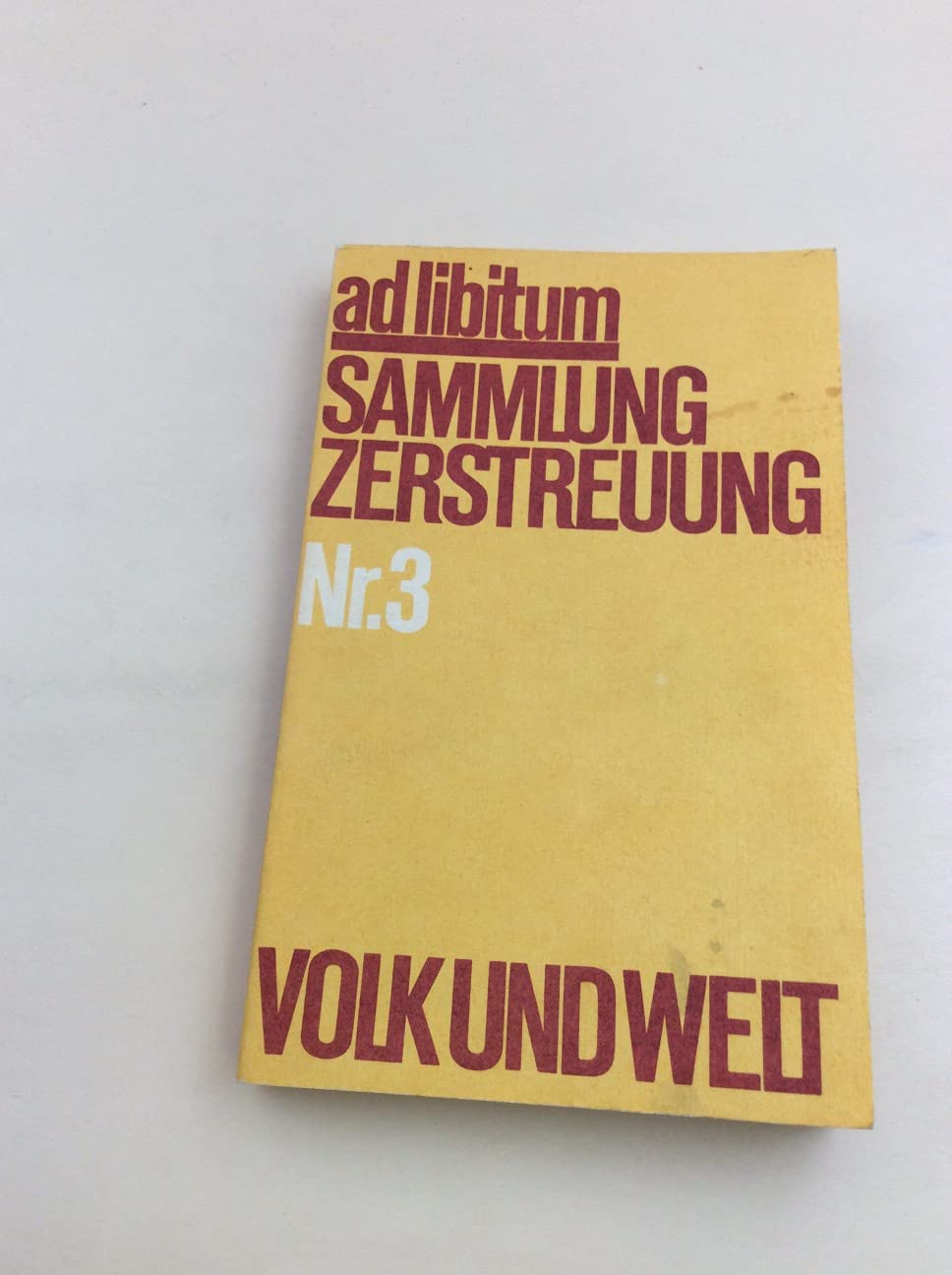 Product Image: ad libitum. Sammlung Zerstreuung Nr .3