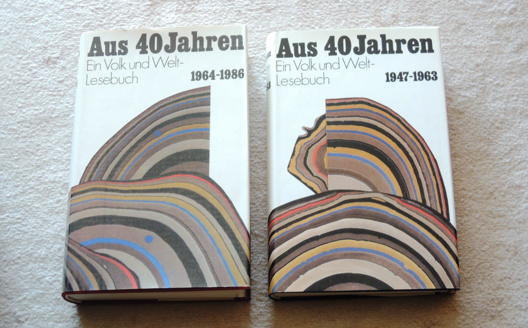 Aus 40 Jahren. 1947-1963. Ein Volk und Welt-Lesebuch. Mit 41 Autorenfotos. Books