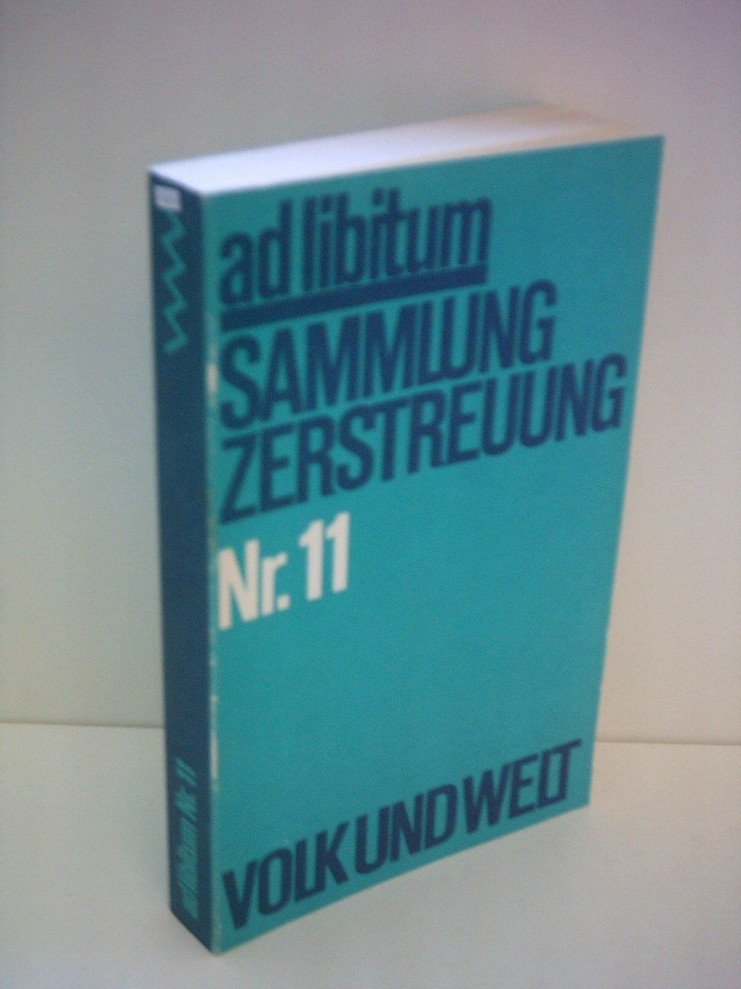 Volk und Welt Verlagsredaktion: Ad libitum - Sammlung, Zerstreuung Nr. 11 Books
