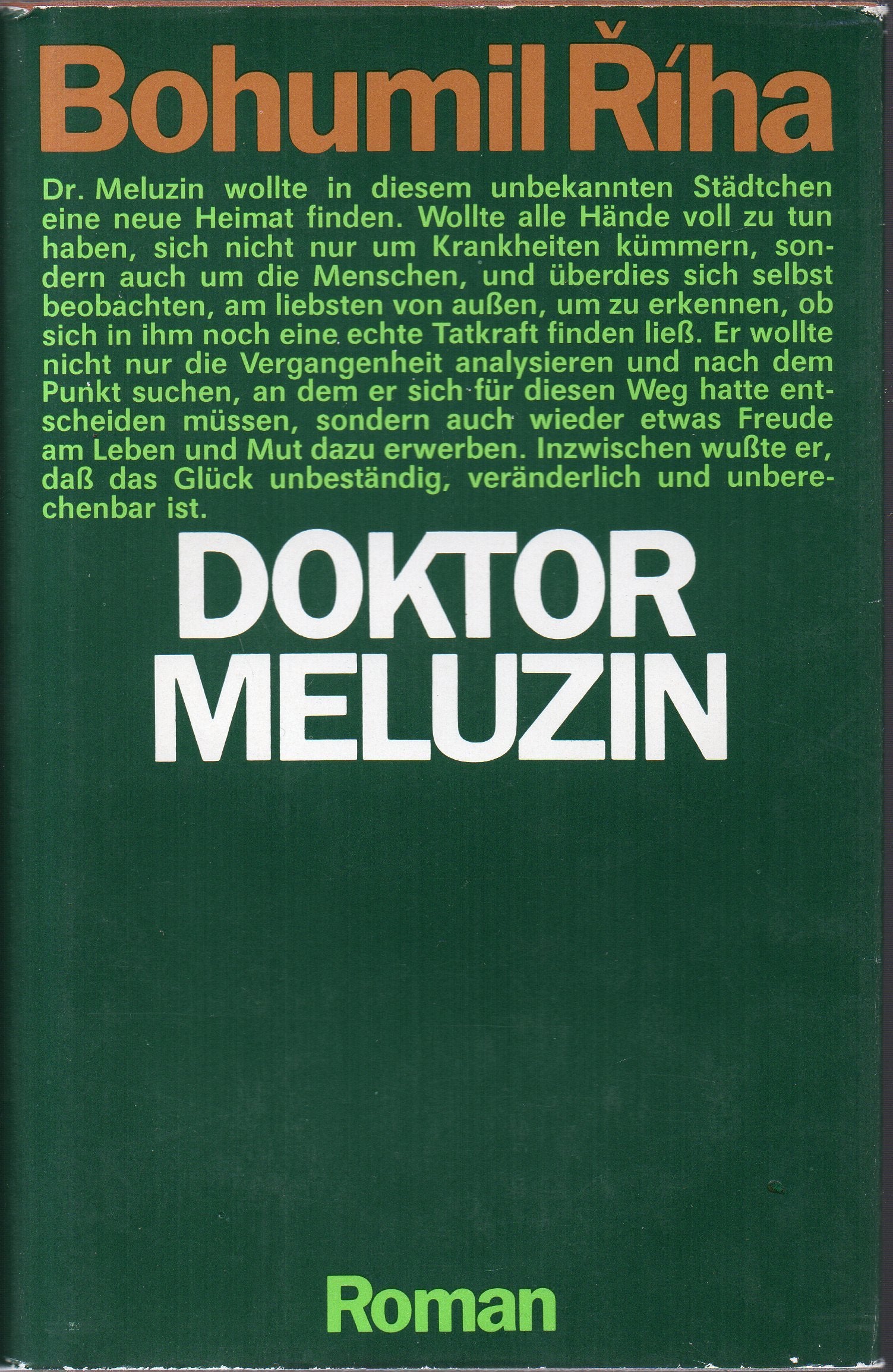 Doktor Meluzin. Roman Books