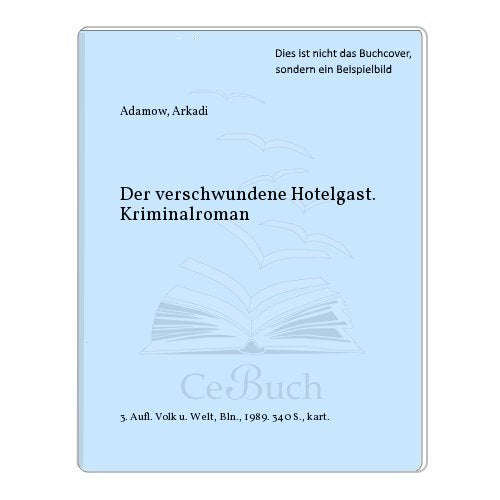 Product Image: Der verschwundene Hotelgast,