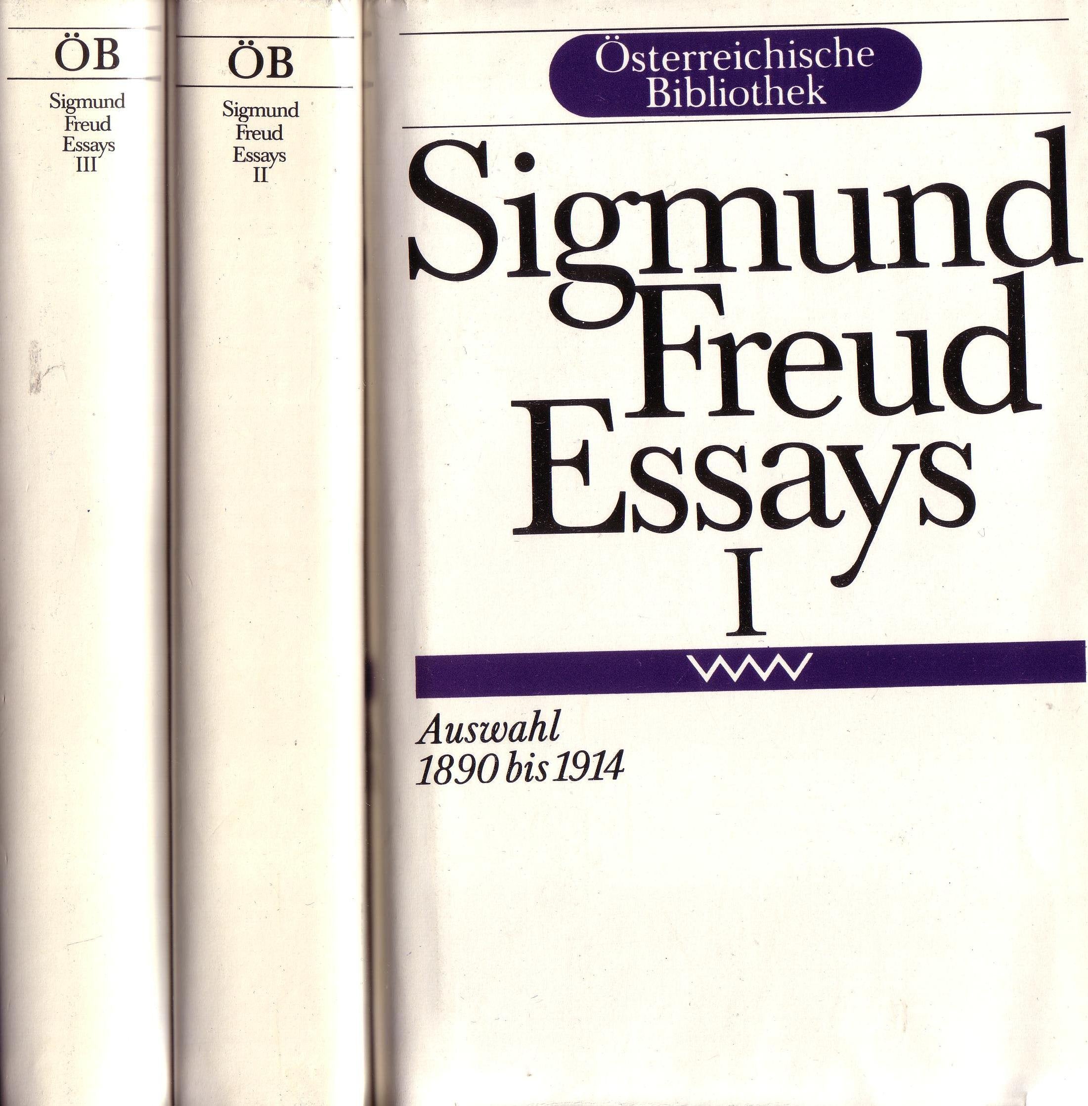Essays - Band 1-3 - Auswahl 1890-1937 (Österreichische Bibliothek) Books