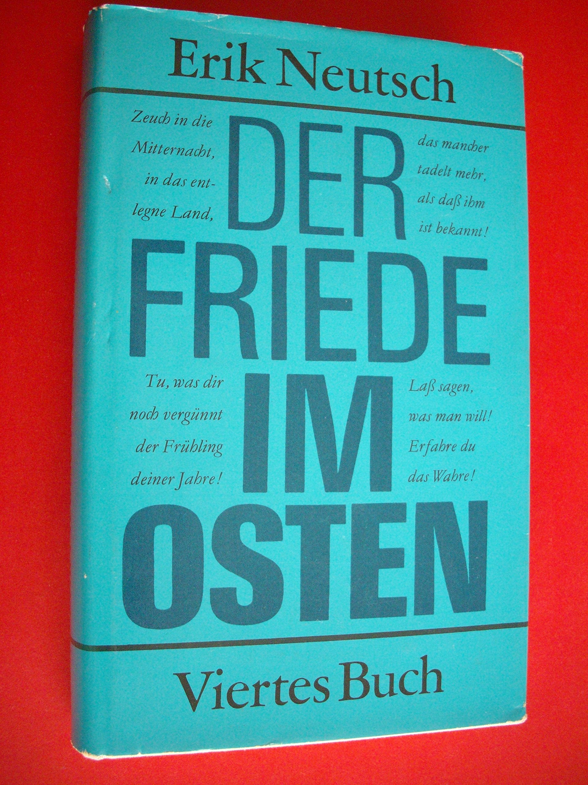 Der Friede im Osten. Buch 4, Nahe der Grenze Books