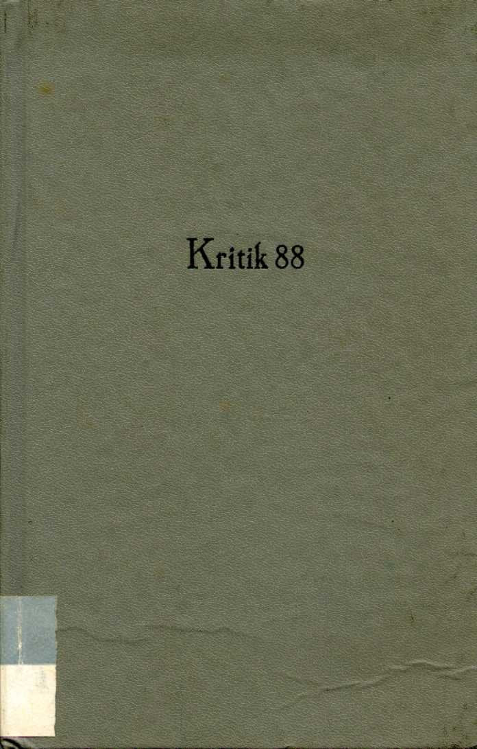 Kritik 88. Rezensionen zur DDR-Literatur Politics & History