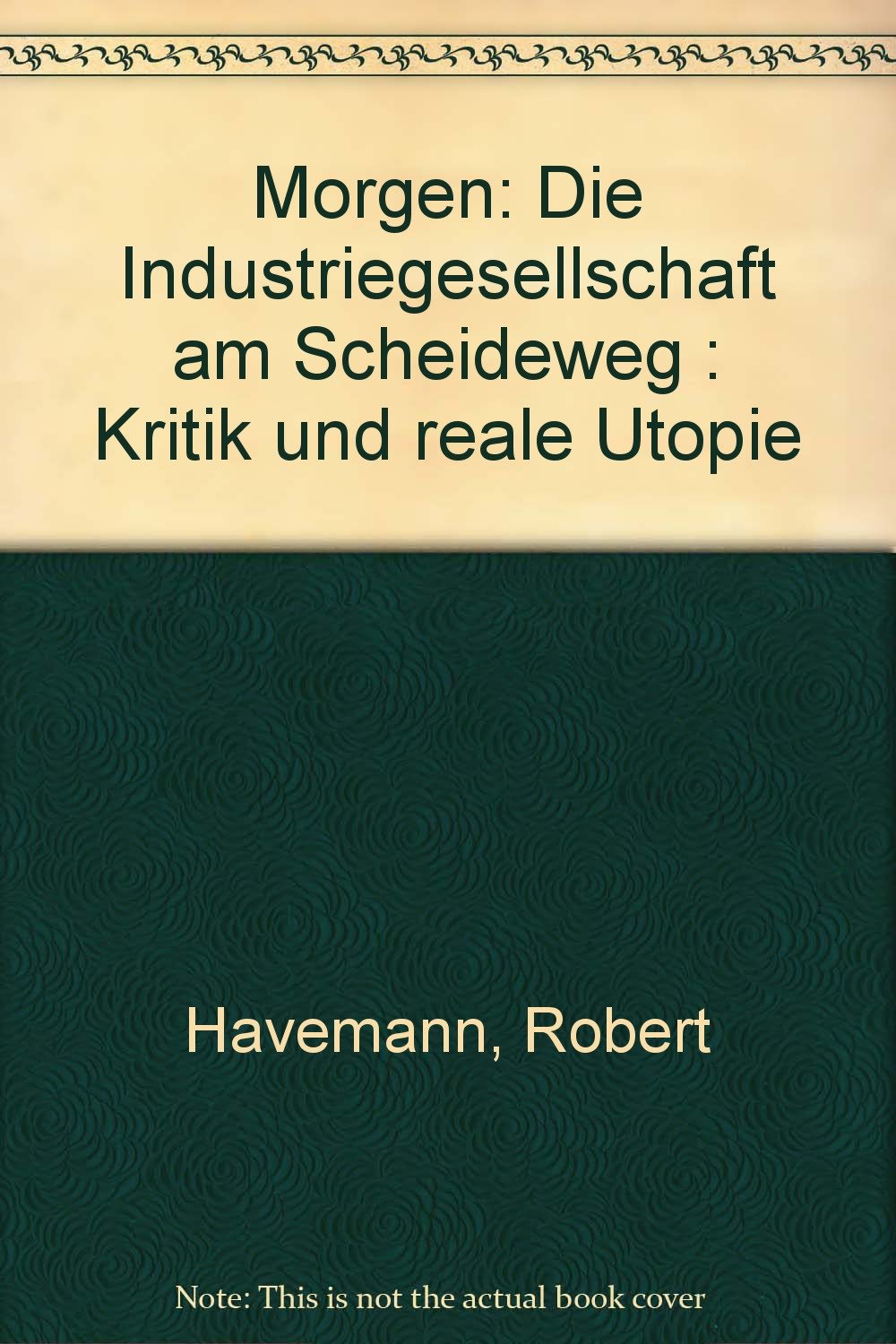Morgen. Die Industriegesellschaft am Scheideweg. Kritik und reale Utopie Social Sciences