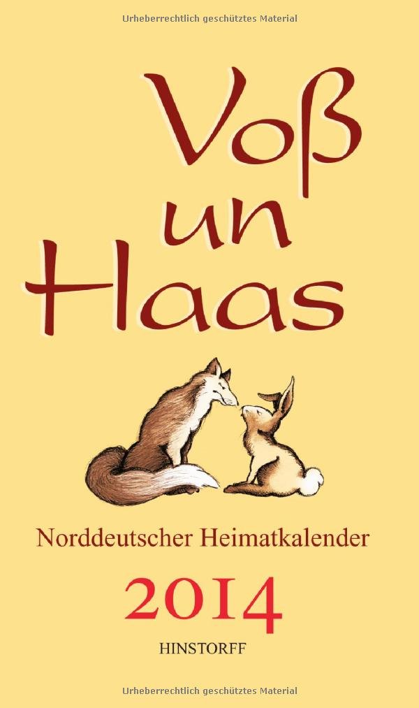 Voß un Haas 2014: Norddeutscher Heimatkalender Social Sciences