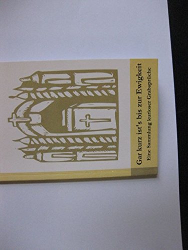 Gar kurz ist's bis zur Ewigkeit . . . General education