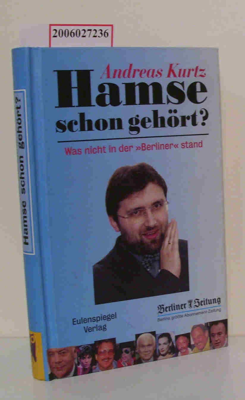 Hamse schon gehört? Books