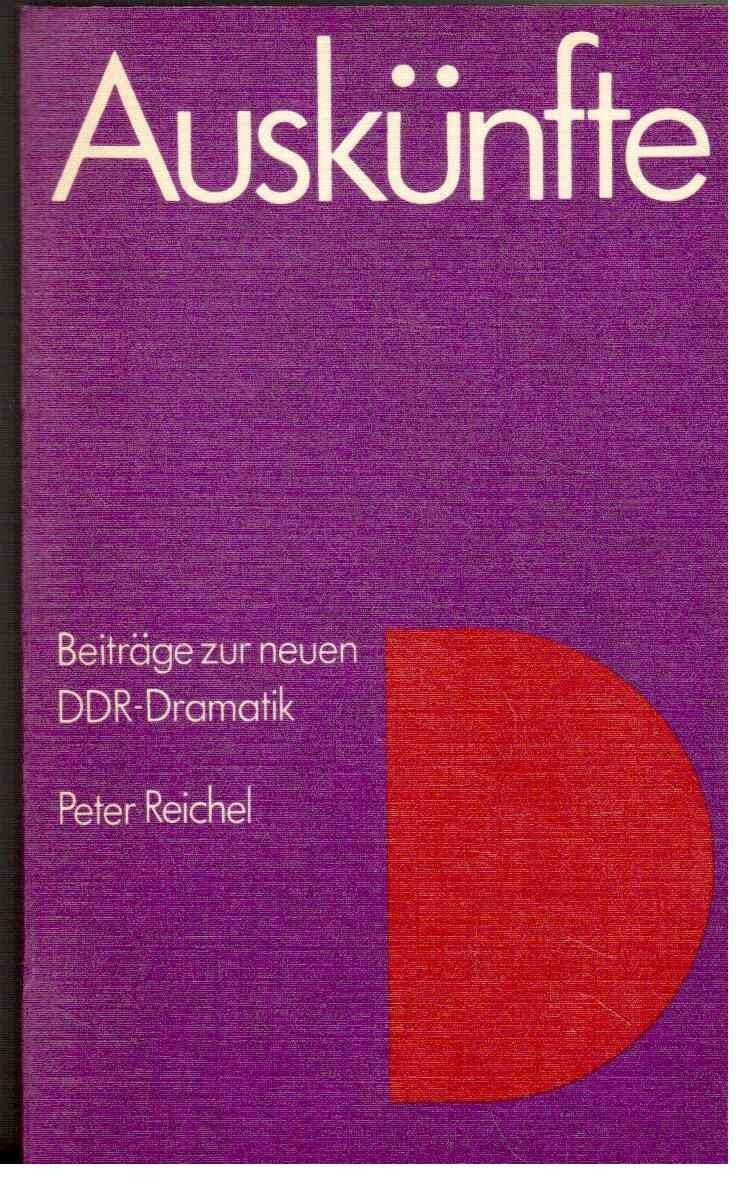 Auskünfte. Beiträge zur neuen DDR-Dramatik. Prozesse, Probleme, Positionen Film, Art & Culture