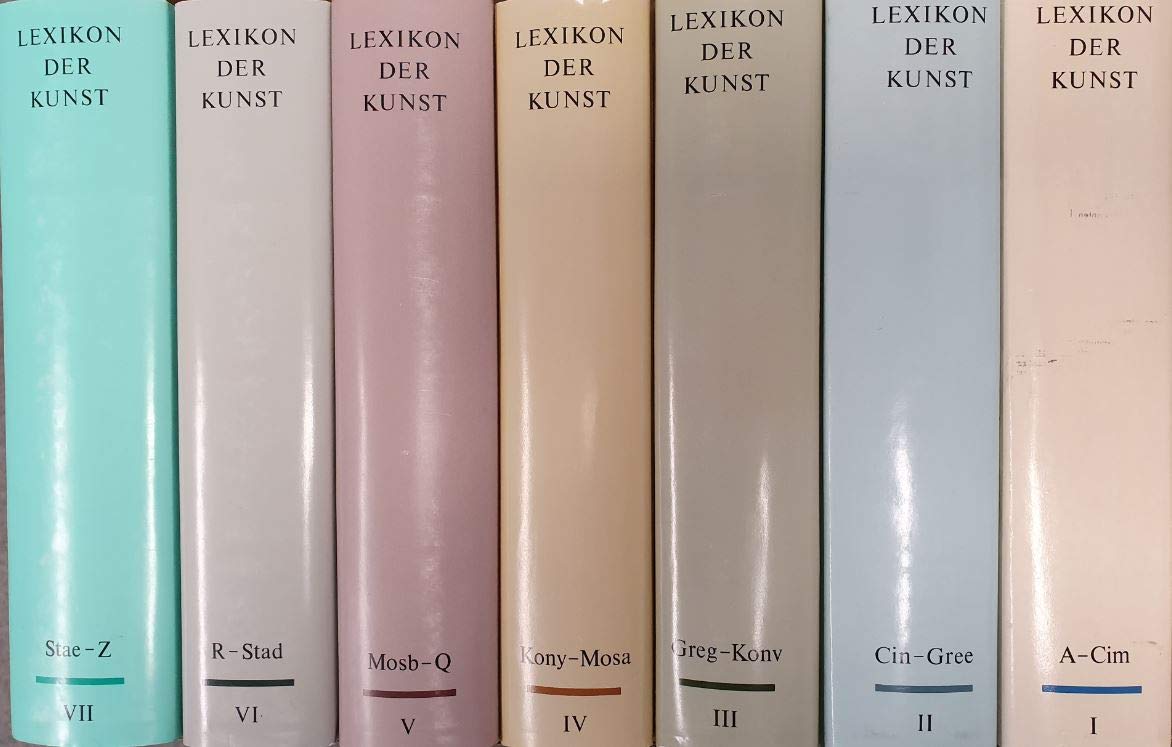 Lexikon der Kunst in sieben Bänden Second-hand books on film, art and culture