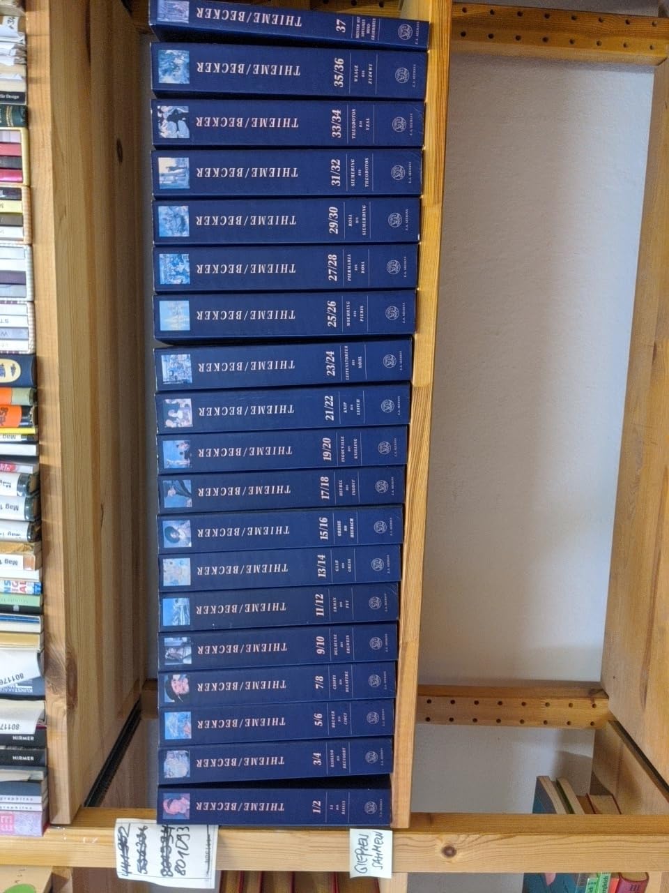 Allgemeines Lexikon der bildenden Künstler von der Antike bis zur Gegenwart. 37 Bände in 19 Bänden Books