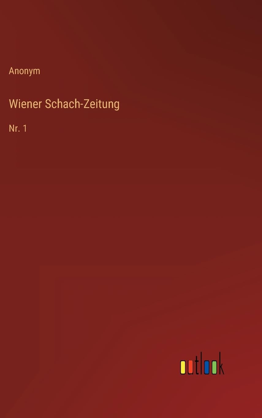 Product Image: Wiener Schach-Zeitung: Nr. 1