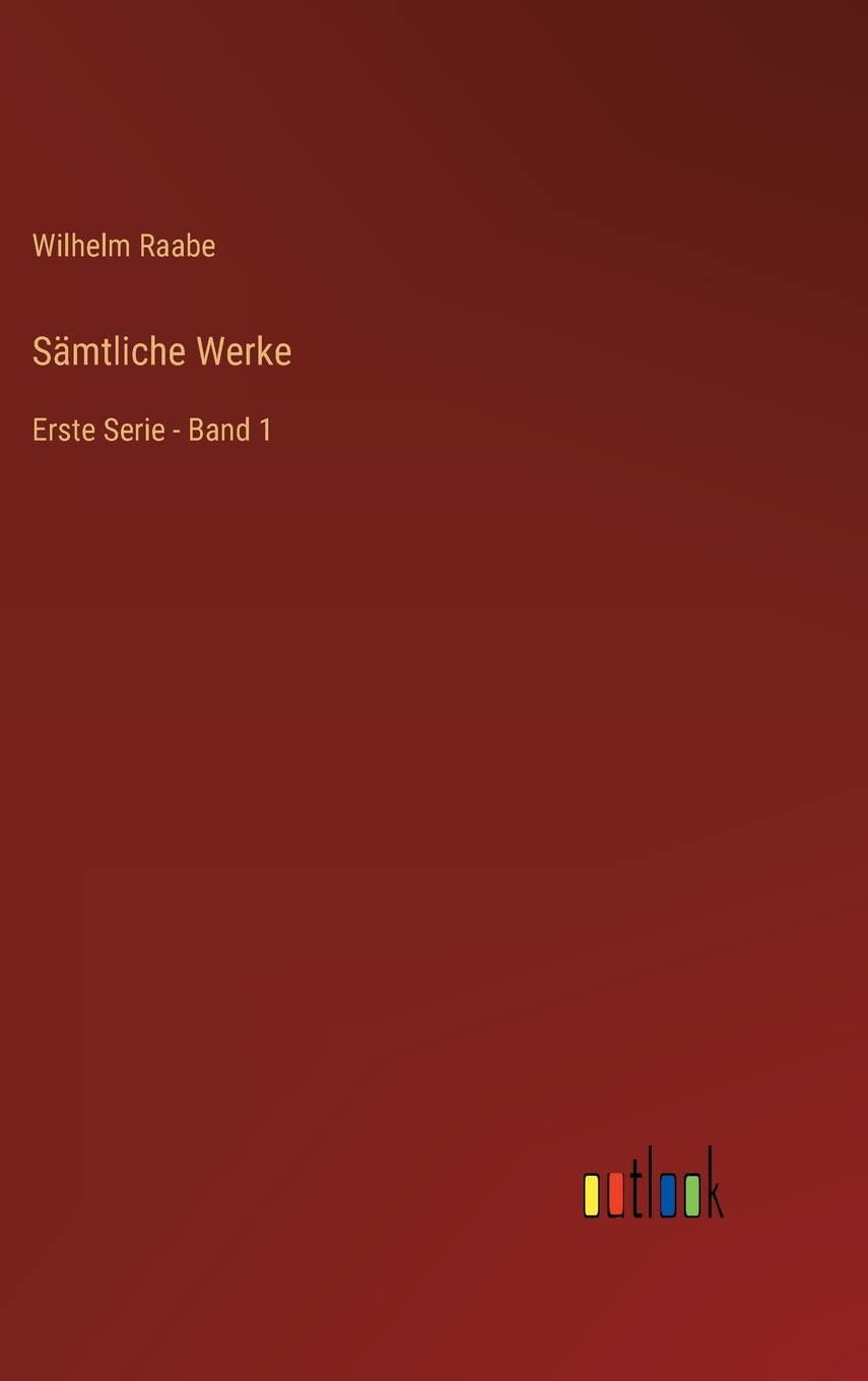 Sämtliche Werke: Erste Serie - Band 1 Contemporary literature