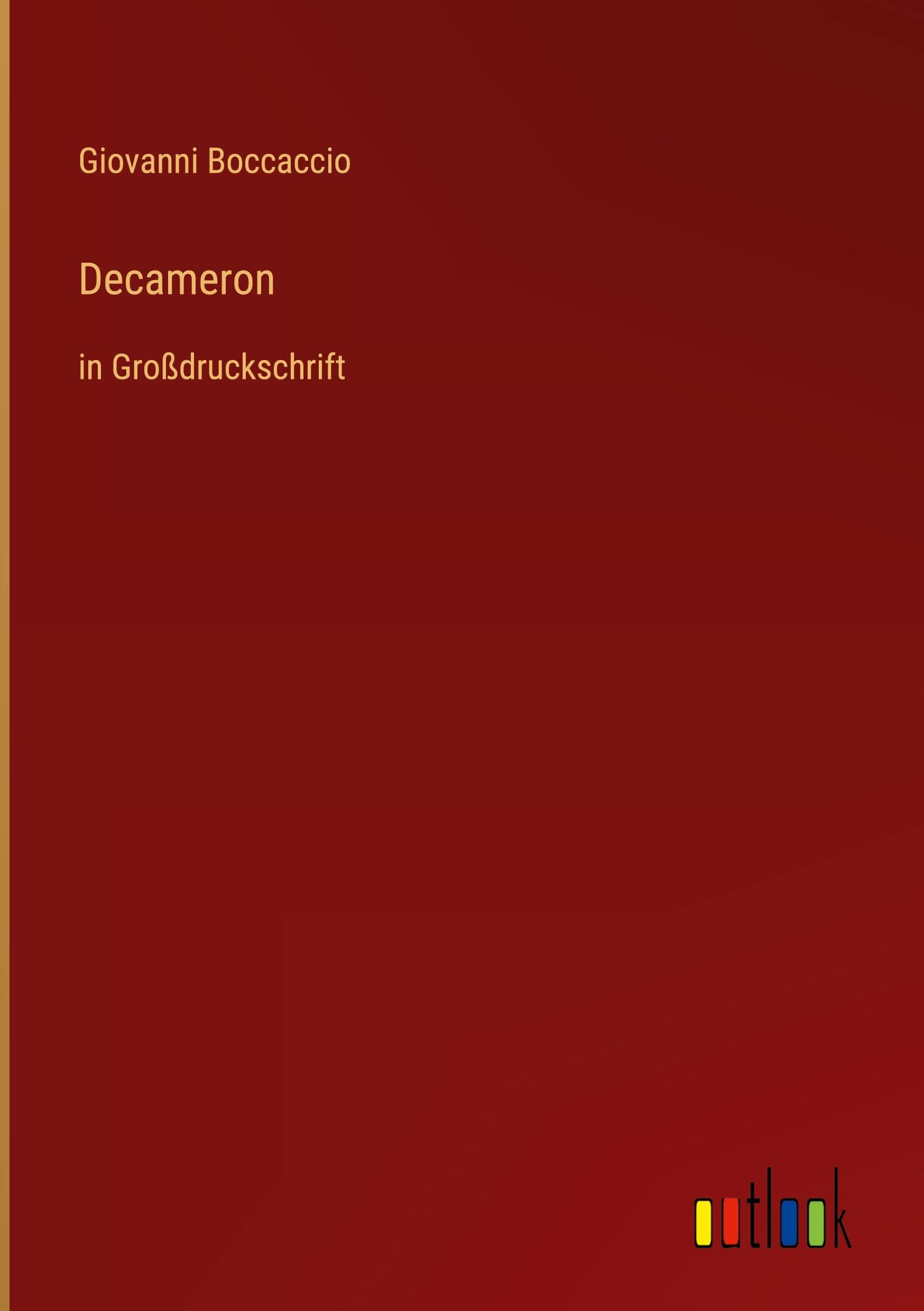 Product Image: Decameron: in Großdruckschrift