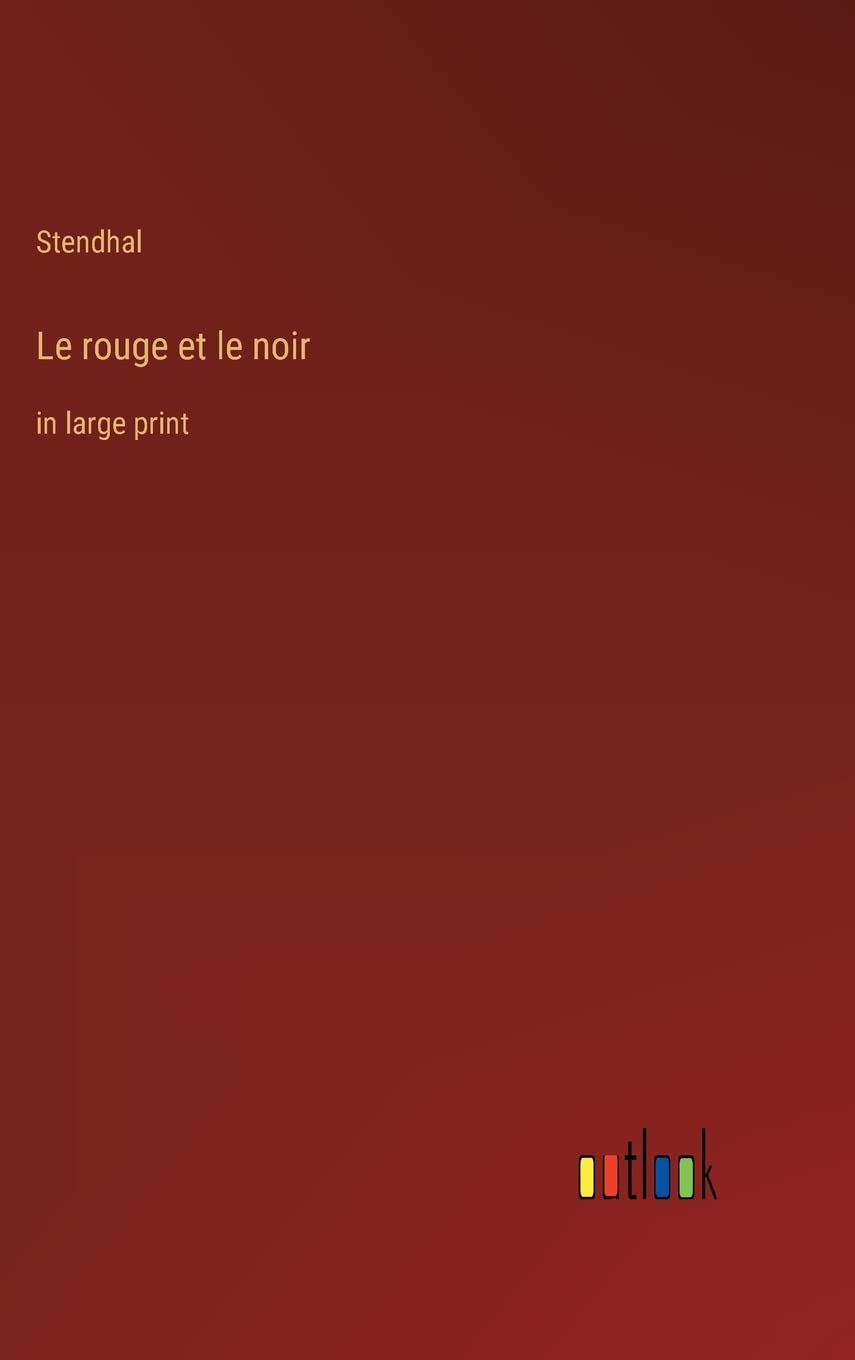 Product Image: Le rouge et le noir: in large print