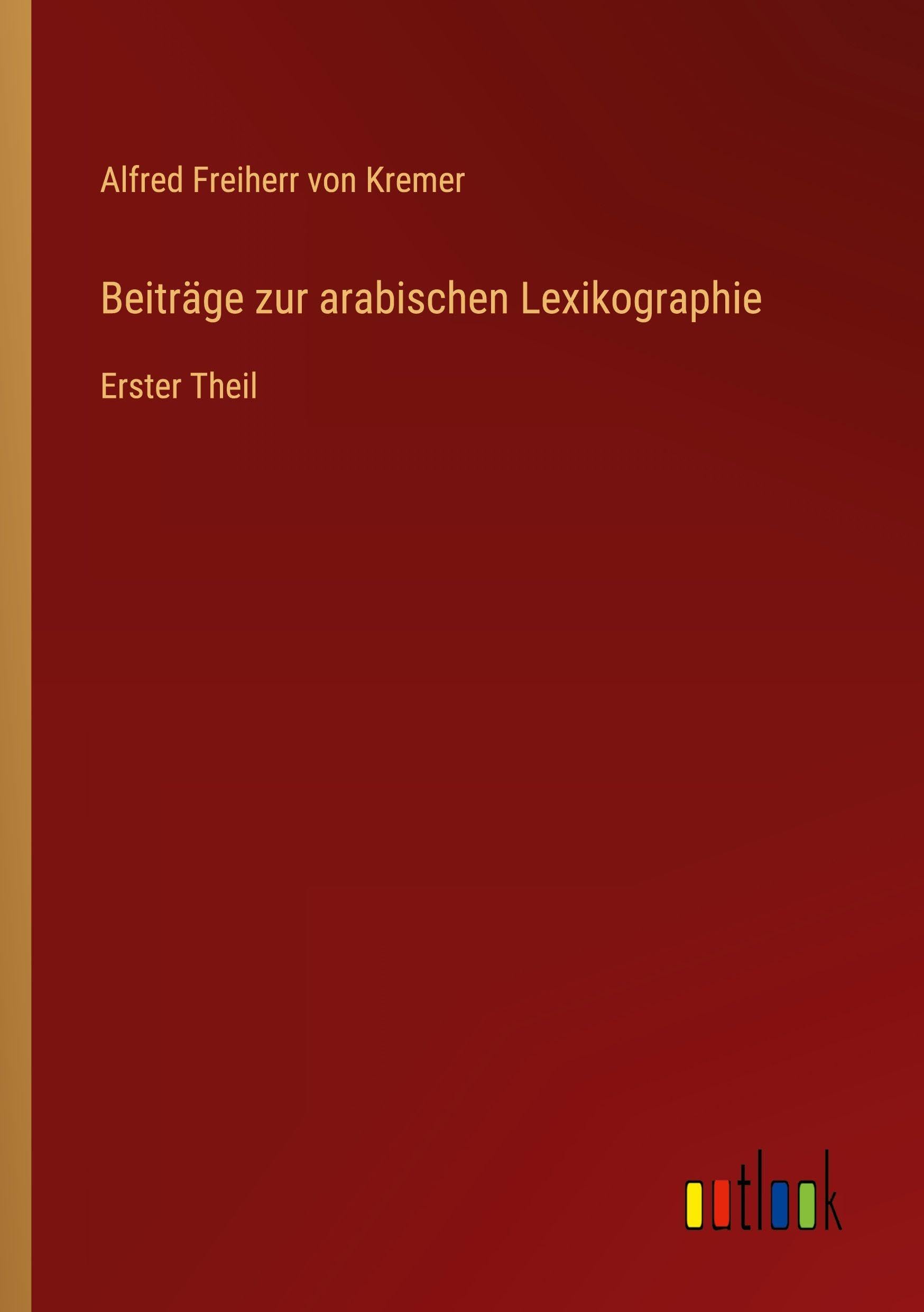 Beiträge zur arabischen Lexikographie Contemporary literature