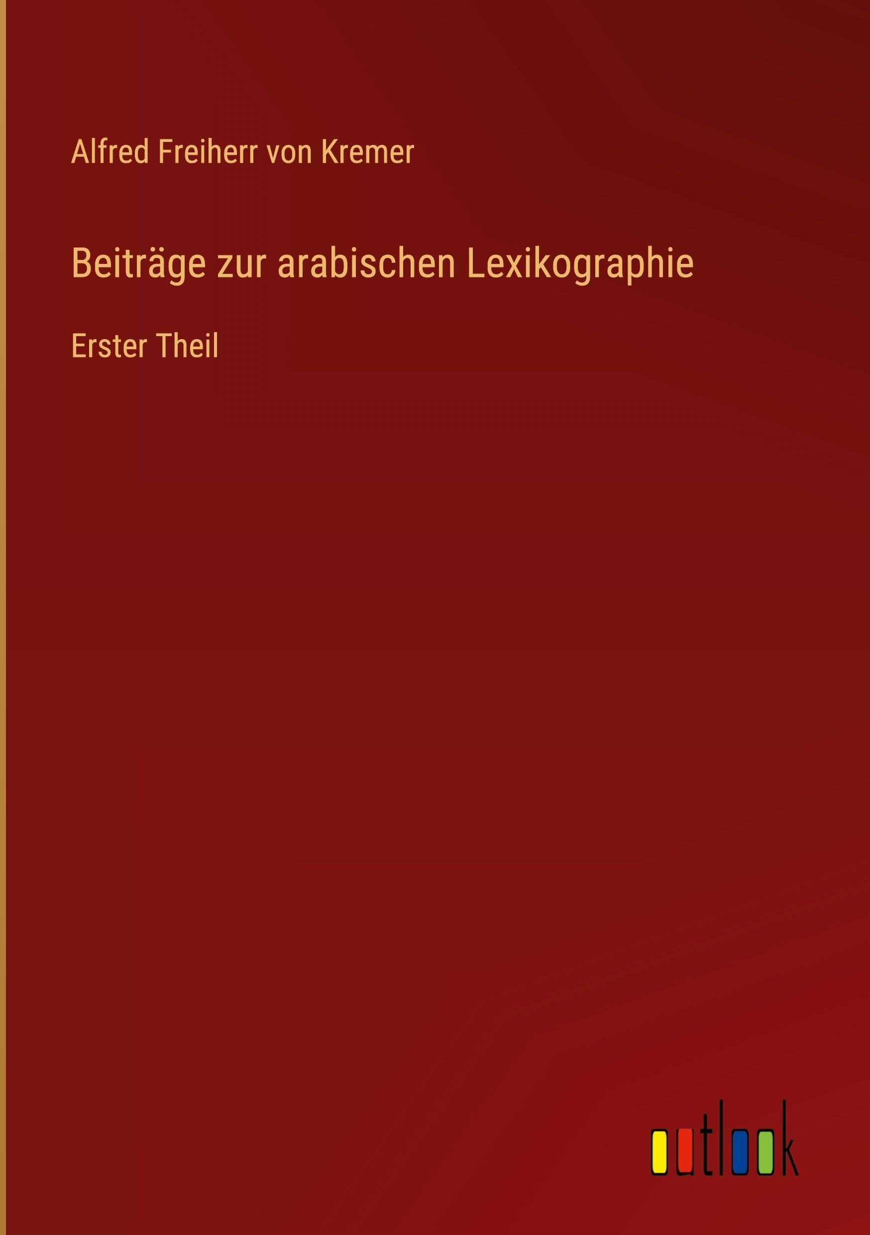 Beiträge zur arabischen Lexikographie Contemporary literature