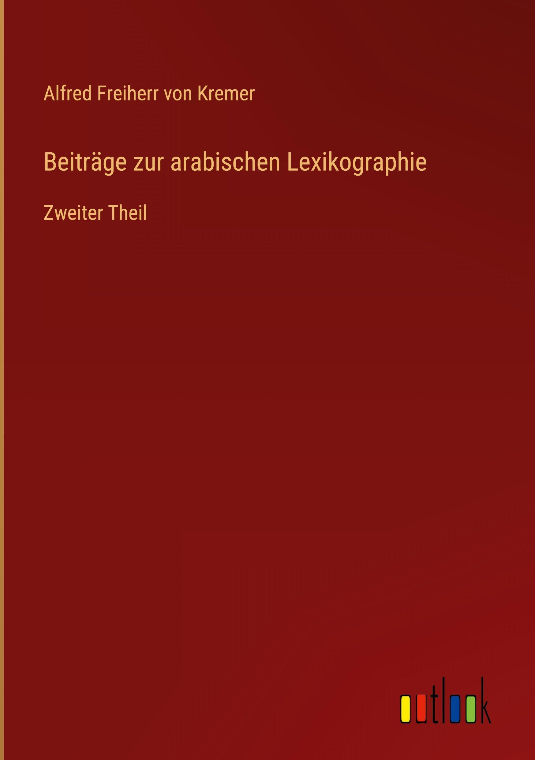 Beiträge zur arabischen Lexikographie Contemporary literature