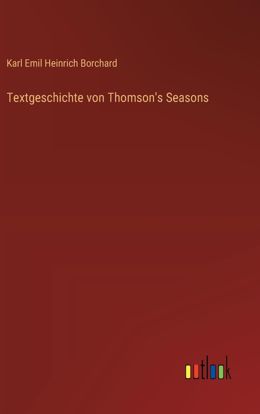 Textgeschichte von Thomson's Seasons Contemporary literature