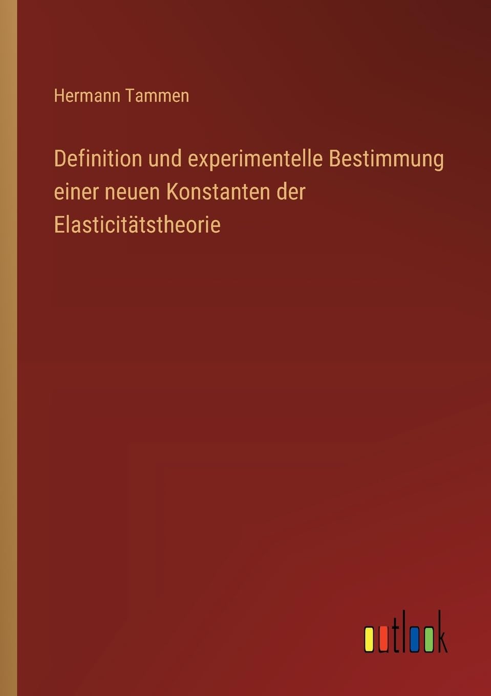 Definition und experimentelle Bestimmung einer neuen Konstanten der Elasticitätstheorie Contemporary literature