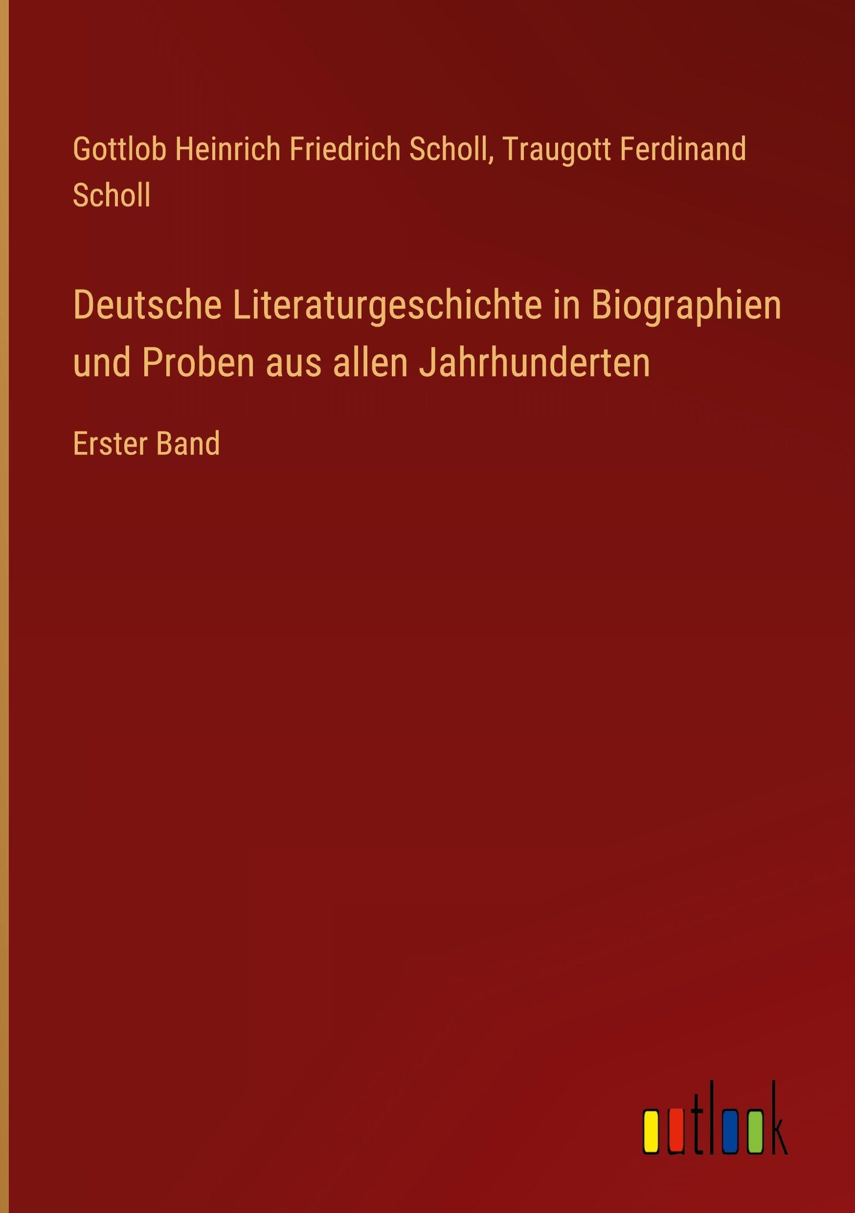 Deutsche Literaturgeschichte in Biographien und Proben aus allen Jahrhunderten Contemporary literature Books