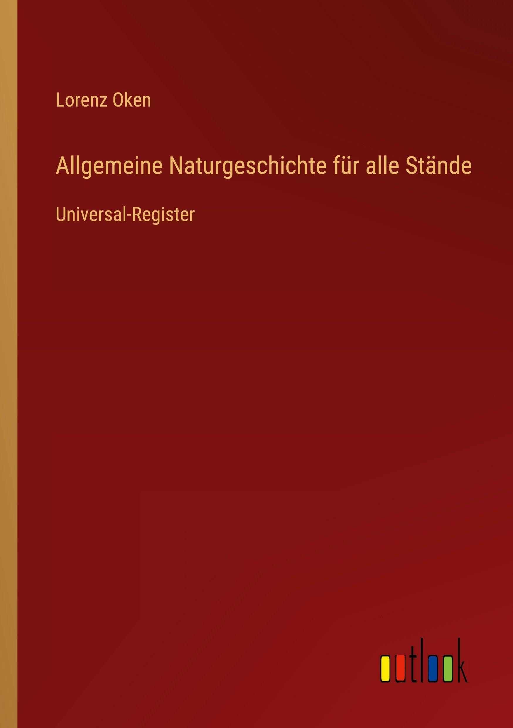 Allgemeine Naturgeschichte für alle Stände Contemporary literature