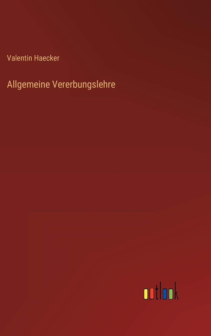 Product Image: Allgemeine Vererbungslehre
