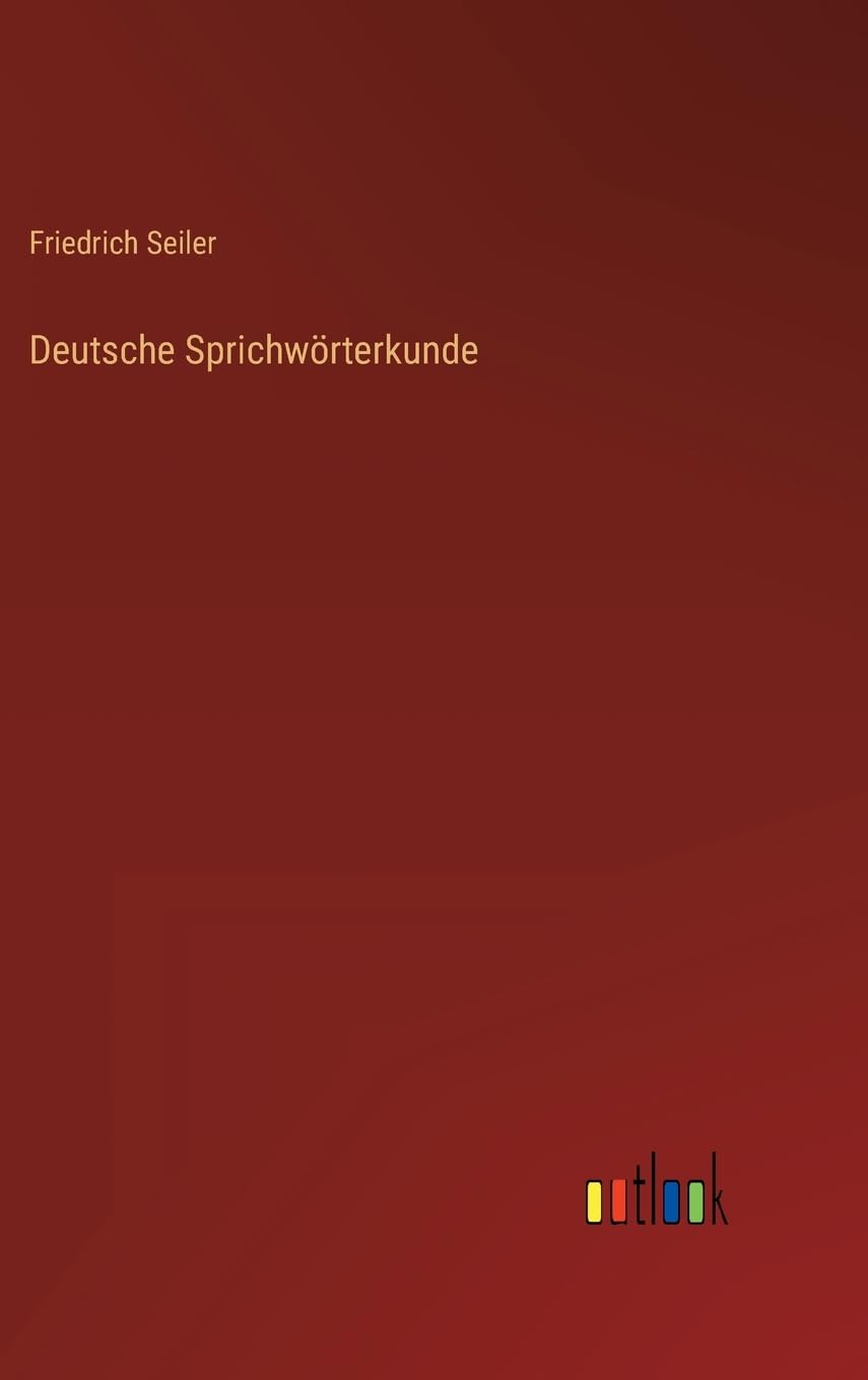 Product Image: Deutsche Sprichwörterkunde