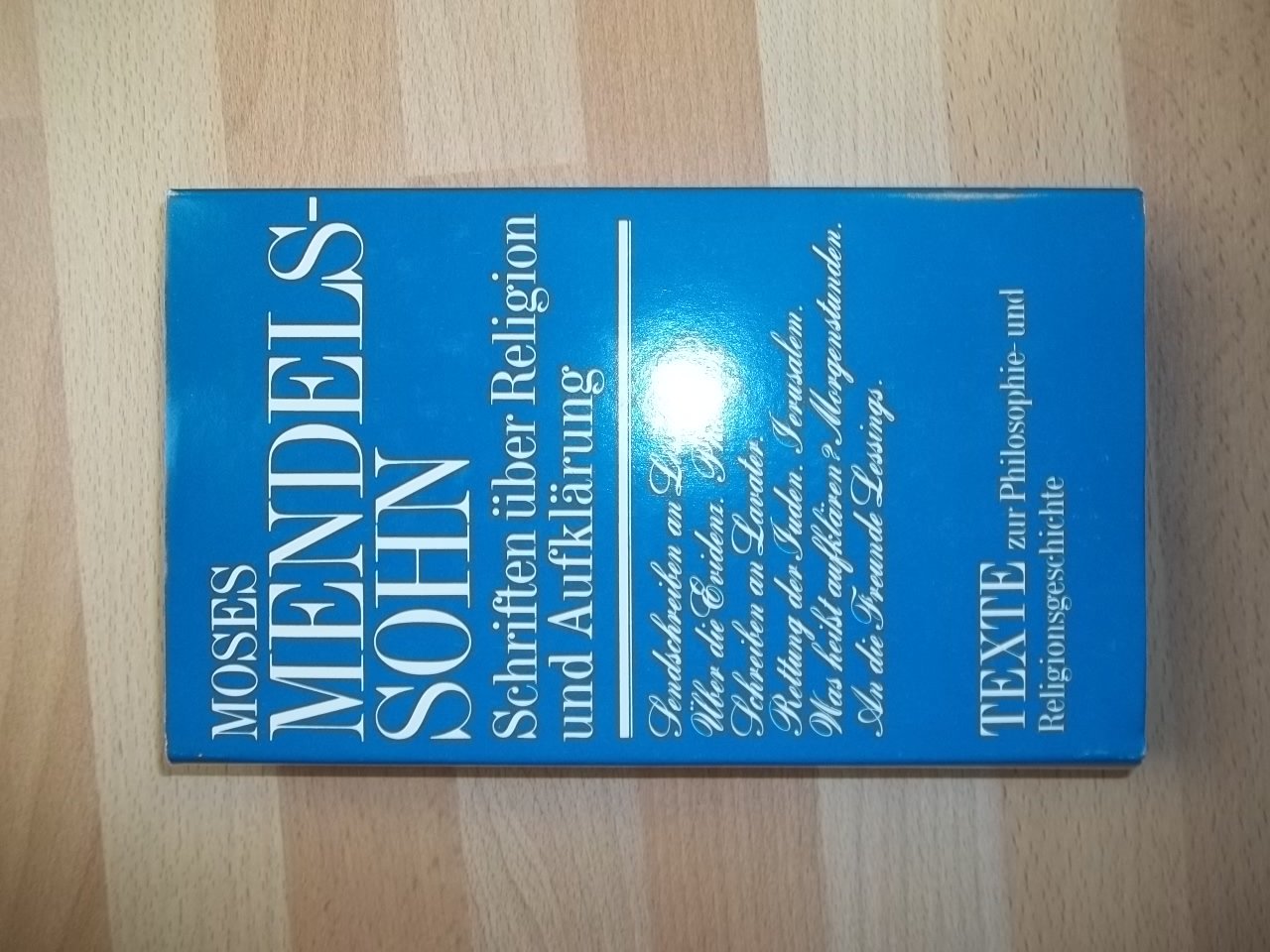 Schriften über Religion und Aufklärung Philosophy