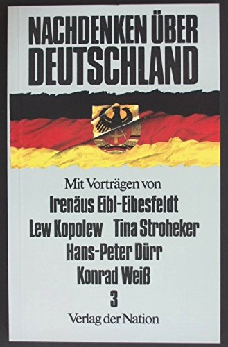 Nachdenken über Deutschland, Bd.3. Reden German history