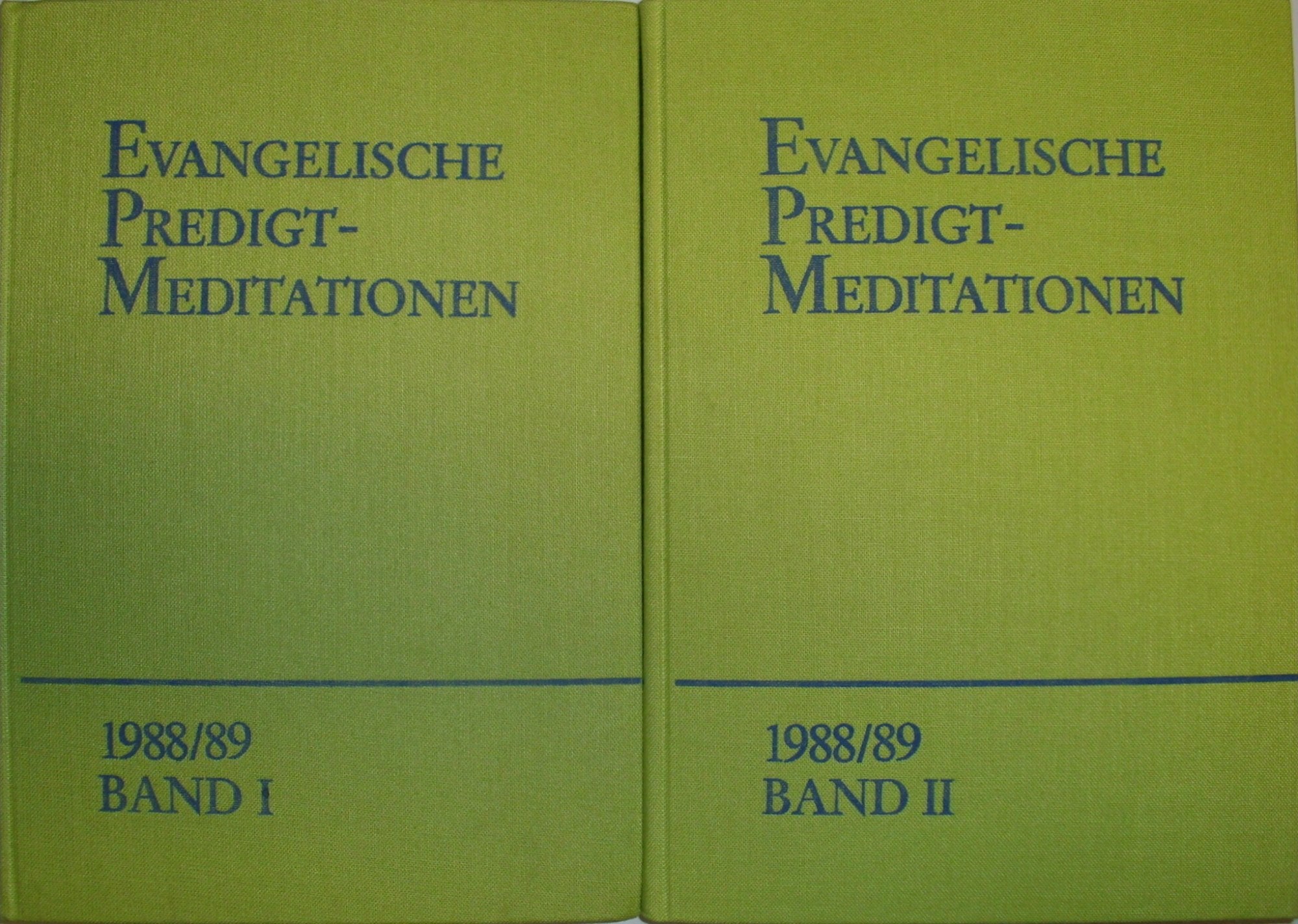 Evangelische Predigtmeditationen 1988/1989 Band 1 Books
