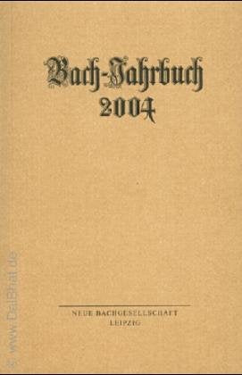 Product Image: Bach-Jahrbuch 2004