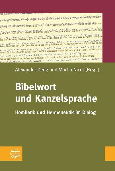 Bibelwort und Kanzelsprache: Homiletik und Hermeneutik im Dialog Religion & Esotericism
