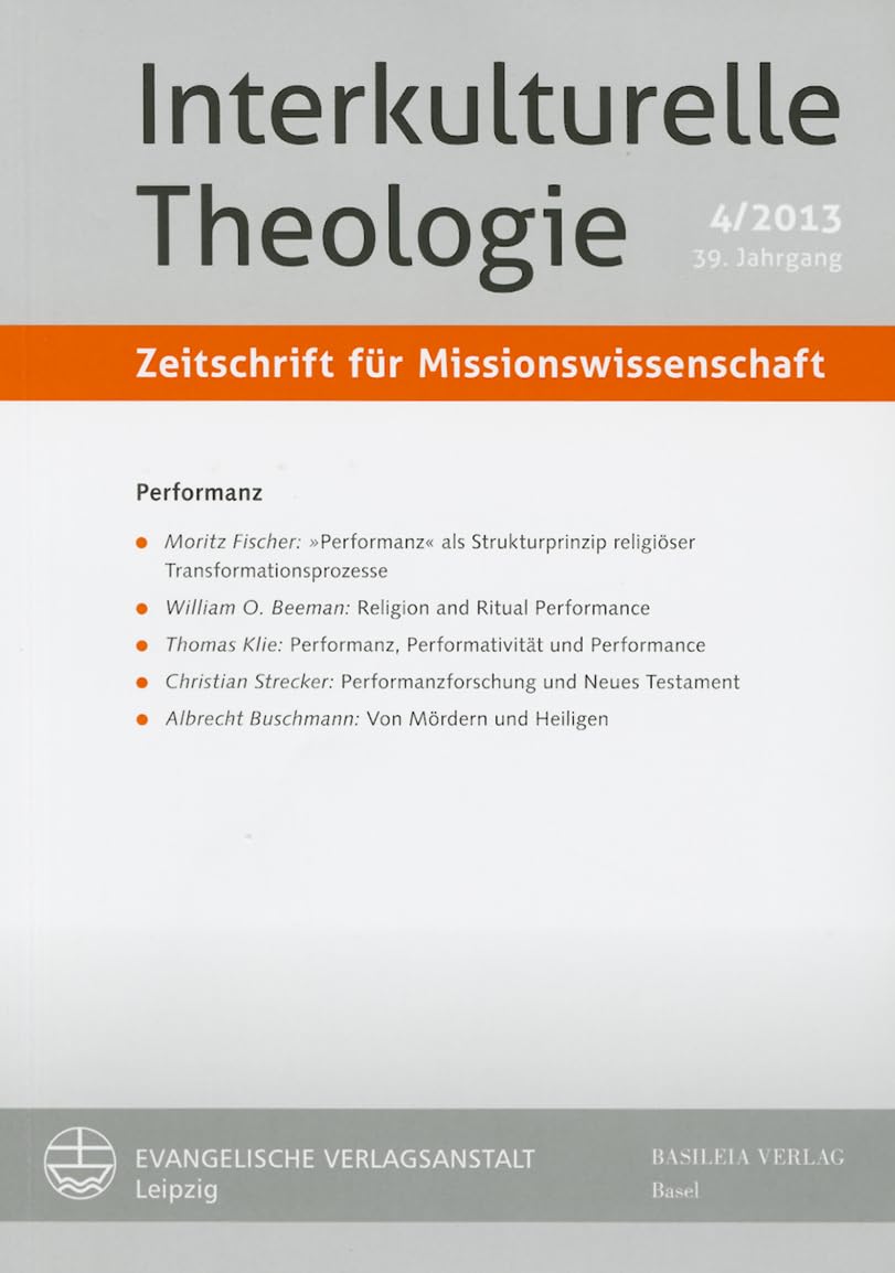 Interkulturelle Theologie. Zeitschrift für Missionswissenschaft 39 (2013) 4 (ZMiss) Film, Art & Culture
