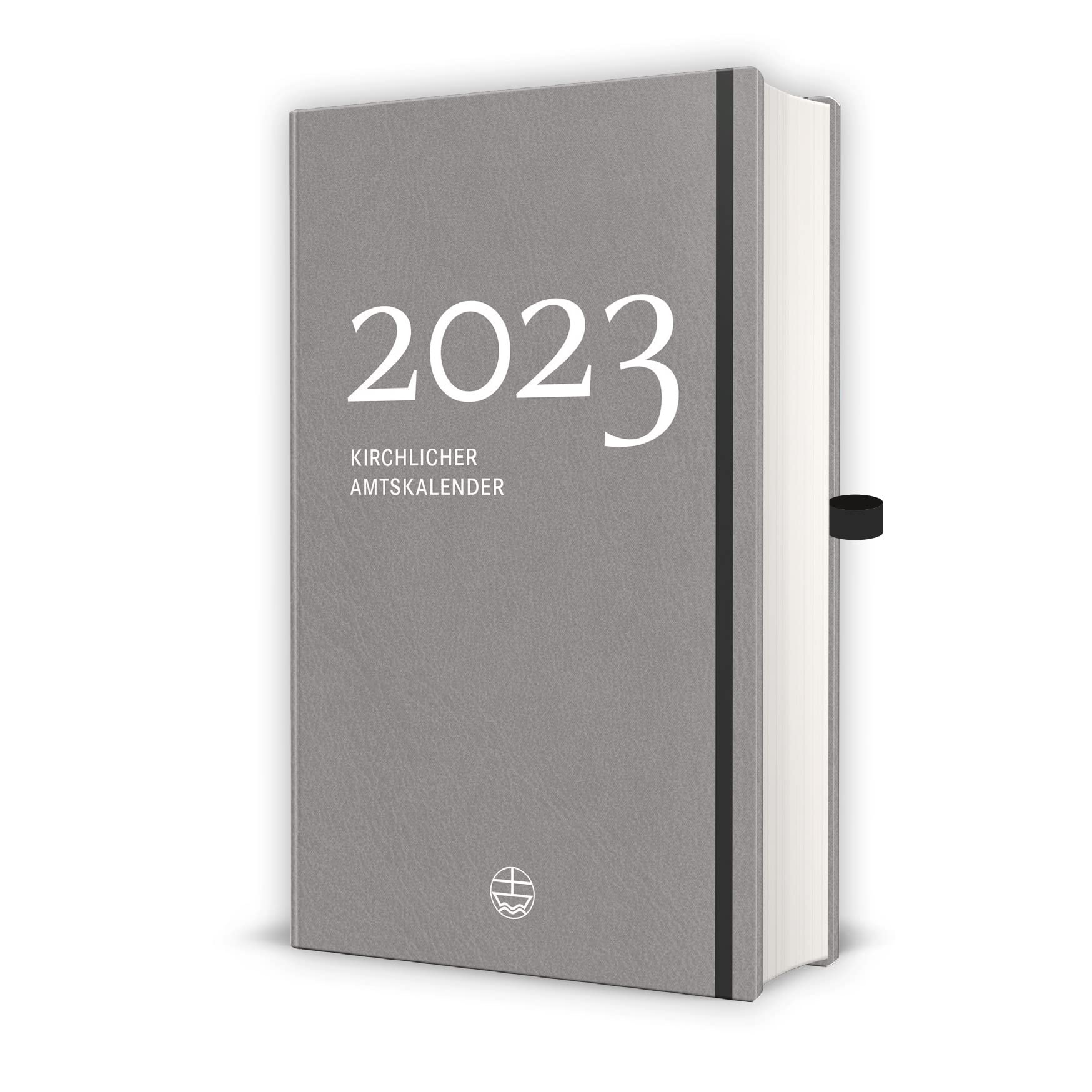 Kirchlicher Amtskalender 2023 – grau: Taschenkalender für das evangelische Kirchenjahr. Christlicher Kalender mit Herrnhuter Losungen 2023, Tagesspruch, Wochenspruch und Predigttext book